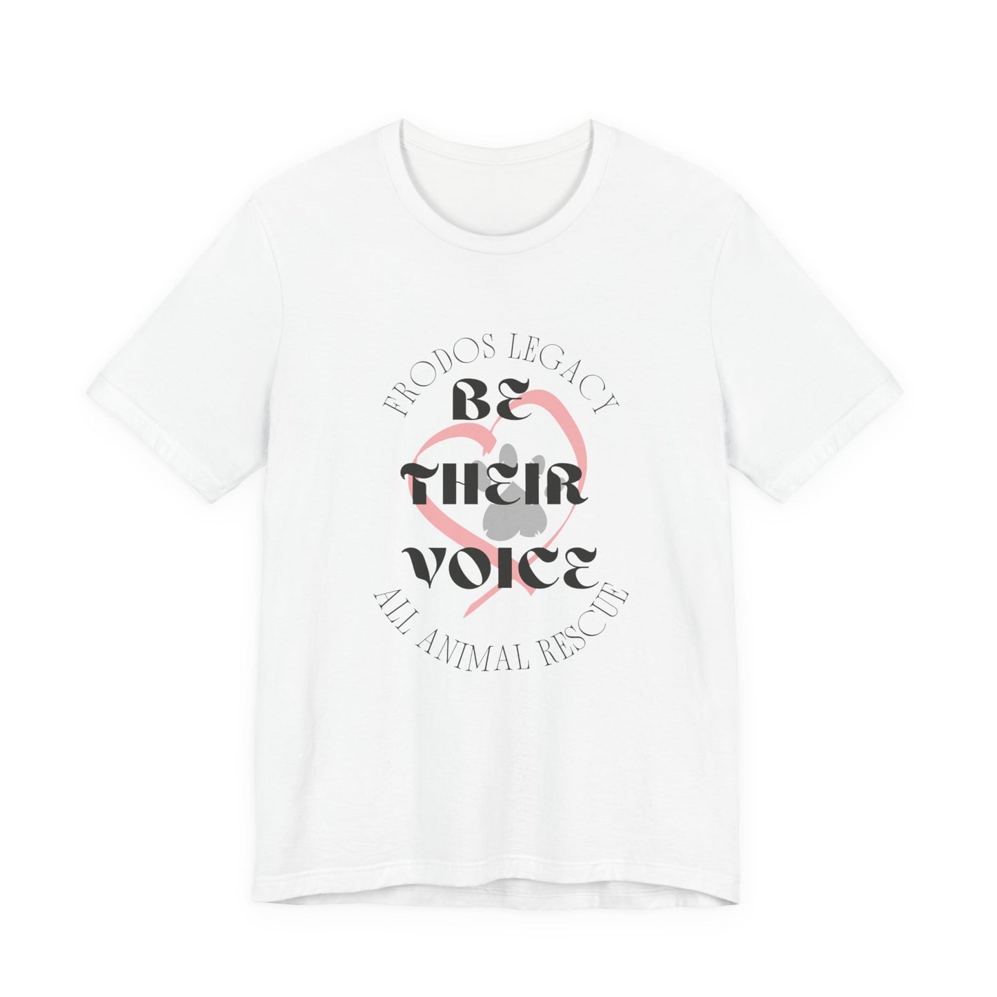 Unisex Animal Rescue Tee, Be Their Voice, Animal Welfare Shirt, Eco-Friendly Fashion, Thoughtful Gift for Animal Lovers