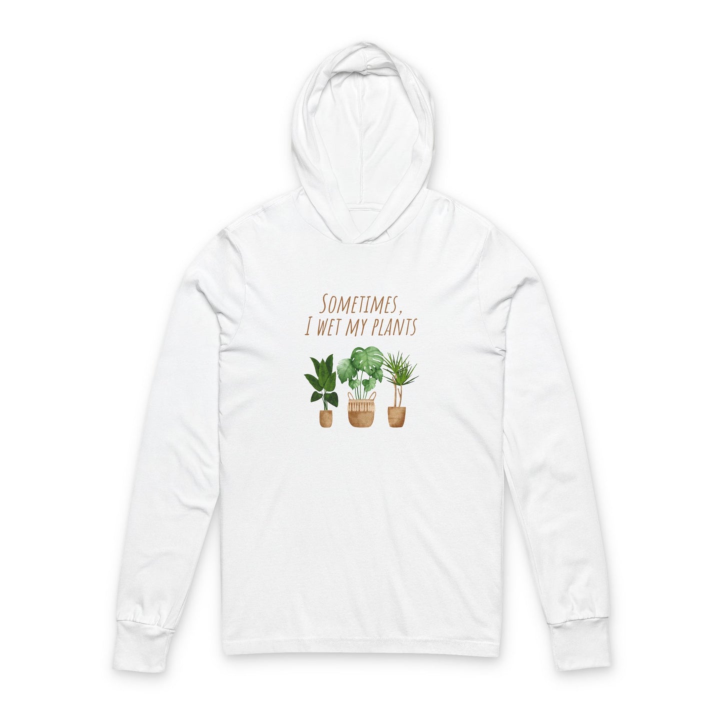 Plant Lover's Unisex Hooded Long Sleeve Tee, Perfect Gift for Gardeners, Cozy Everyday Wear, Plant Enthusiast Apparel, Sustainable Fashion
