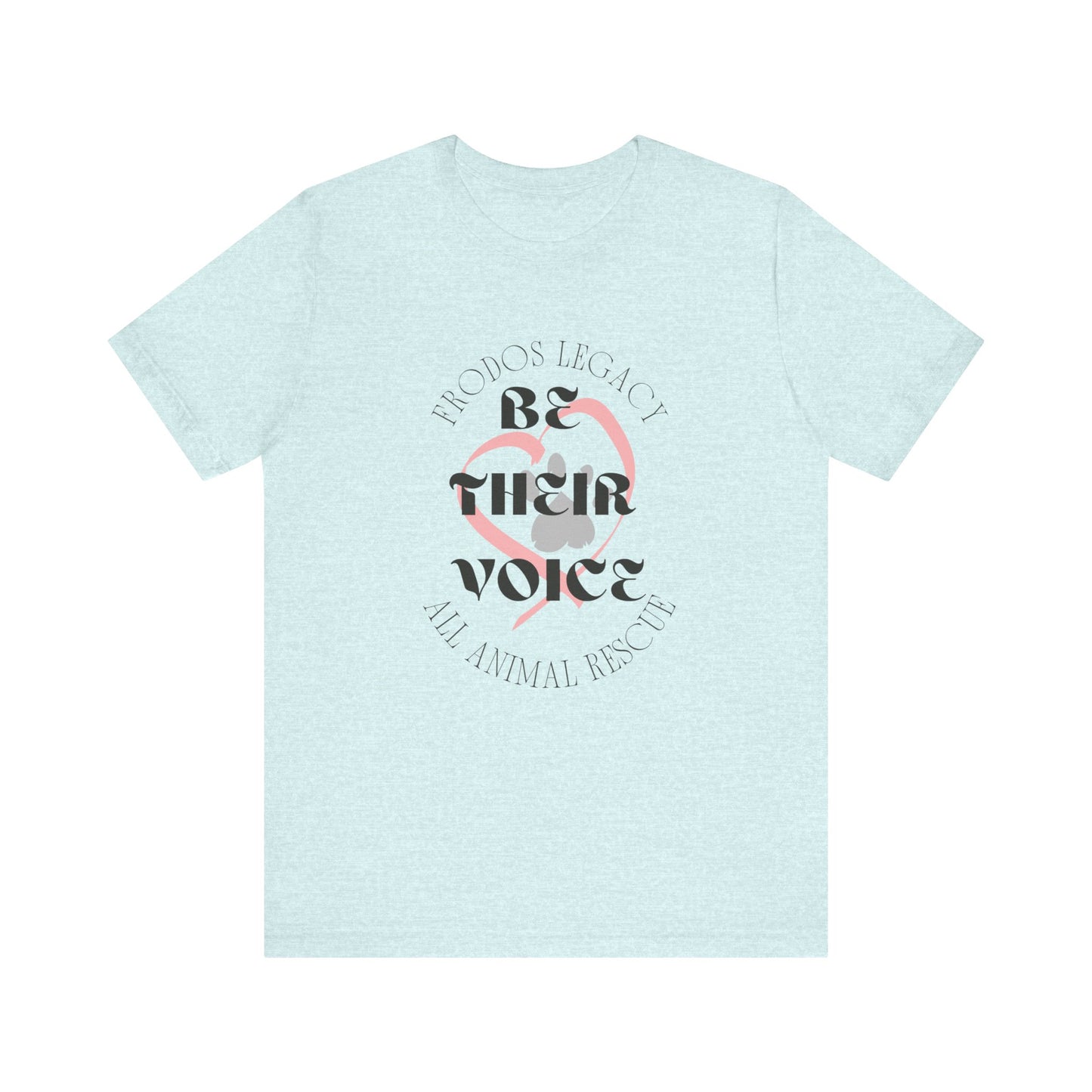 Unisex Animal Rescue Tee, Be Their Voice, Animal Welfare Shirt, Eco-Friendly Fashion, Thoughtful Gift for Animal Lovers