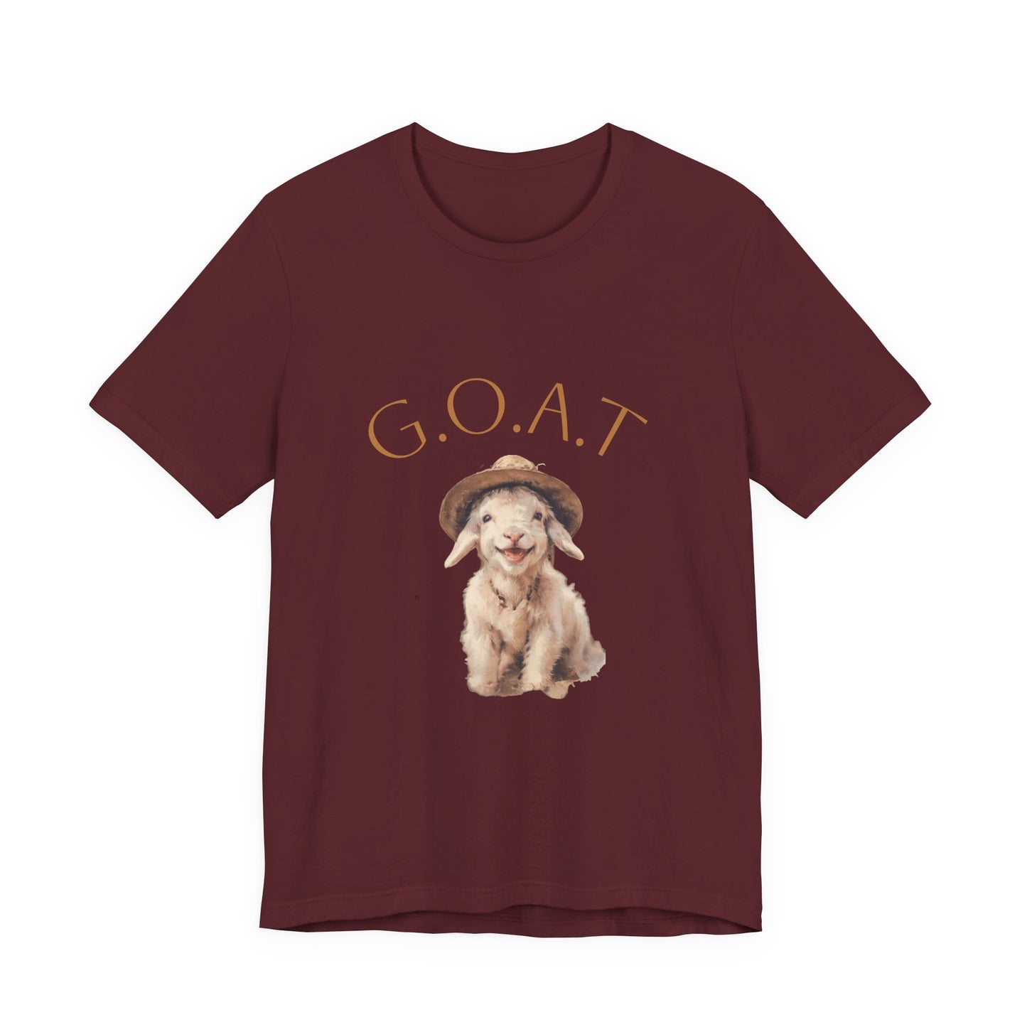 GOAT Short Sleeve Tee - Funny Goat Shirt, Pet Lover Gift, Animal Tee, Cute Casual Wear, Gift for Animal Lovers