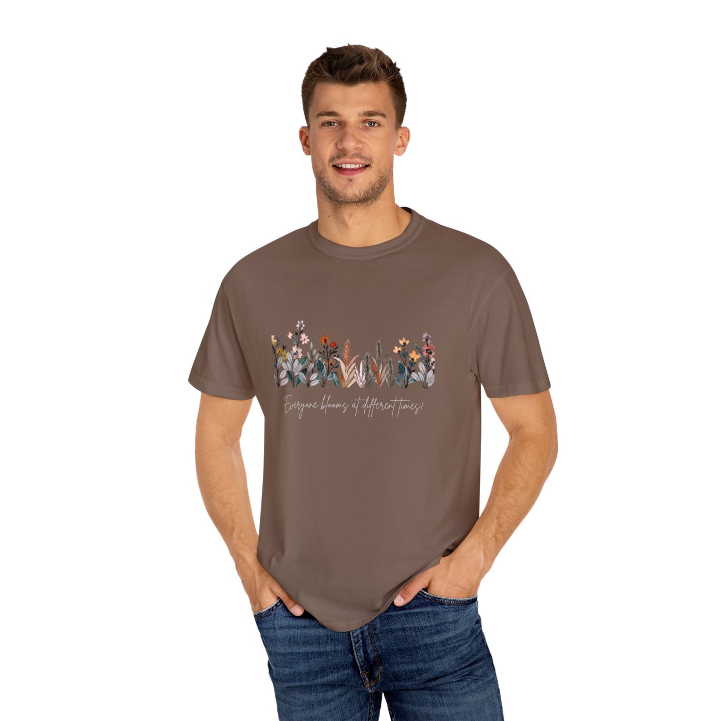 Floral Garden Unisex T-shirt, Botanical Tee, Gift for Nature Lovers, Casual Everyday Wear, Eco-Friendly Fashion, Spring Summer Outfit