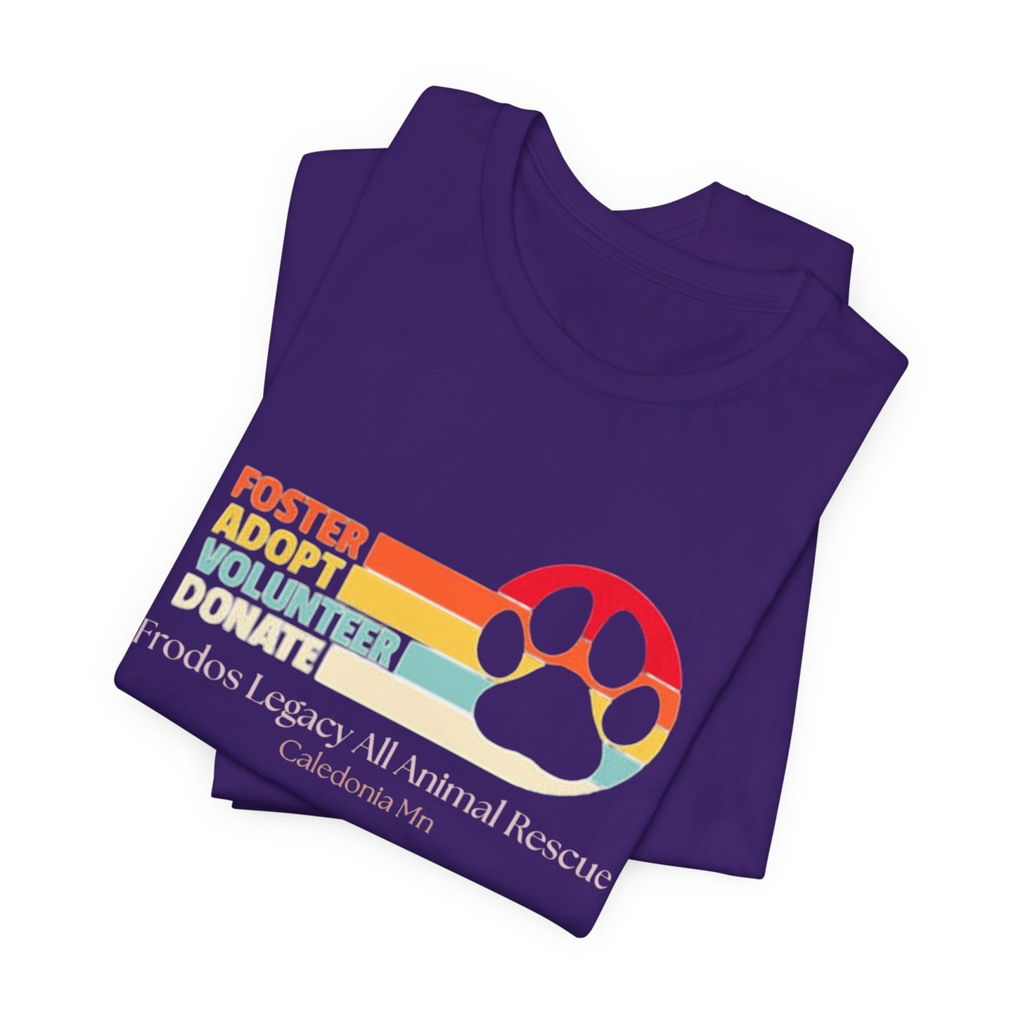 Foster Adopt Volunteer Tee, Animal Rescue Shirt, Awareness Apparel, Pet Adoption Gift, Unisex Short Sleeve Tee