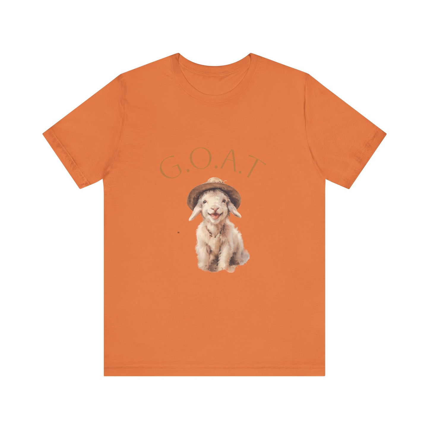 GOAT Short Sleeve Tee - Funny Goat Shirt, Pet Lover Gift, Animal Tee, Cute Casual Wear, Gift for Animal Lovers