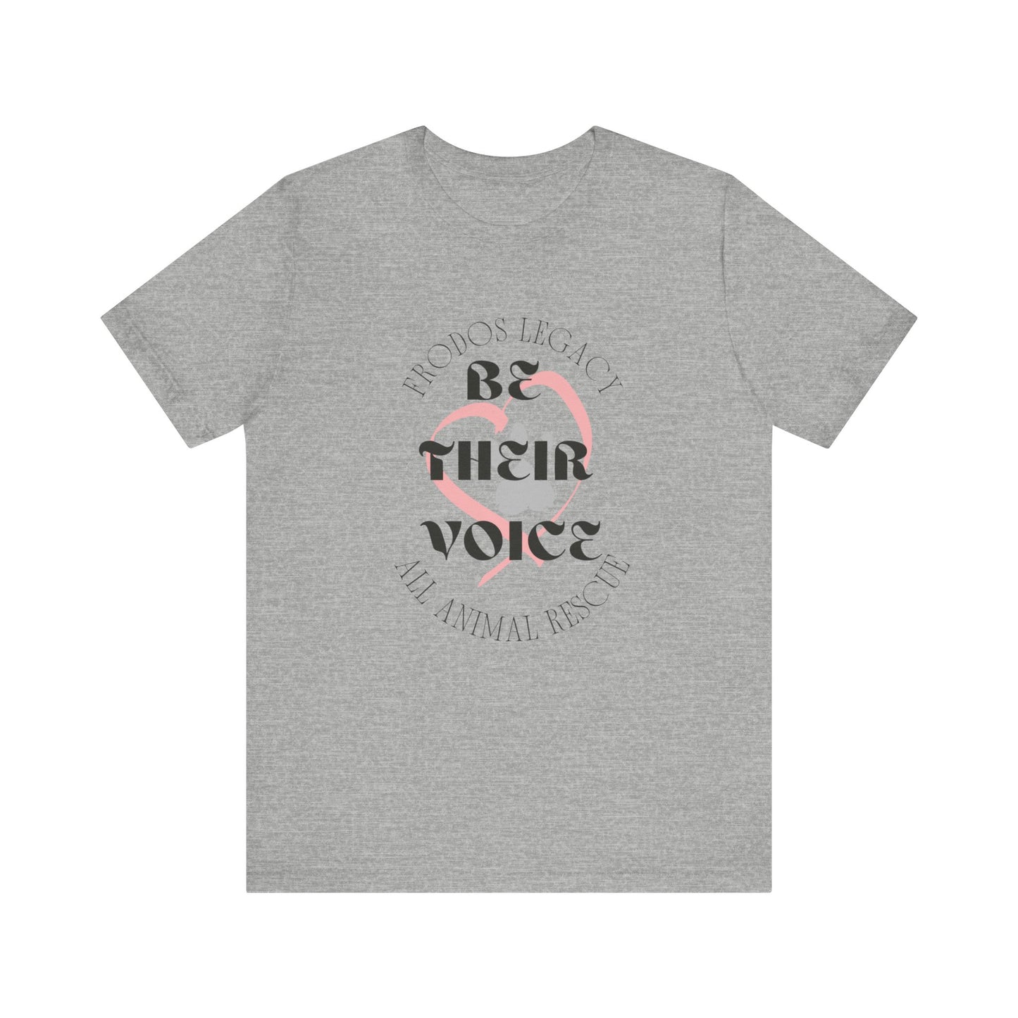 Unisex Animal Rescue Tee, Be Their Voice, Animal Welfare Shirt, Eco-Friendly Fashion, Thoughtful Gift for Animal Lovers