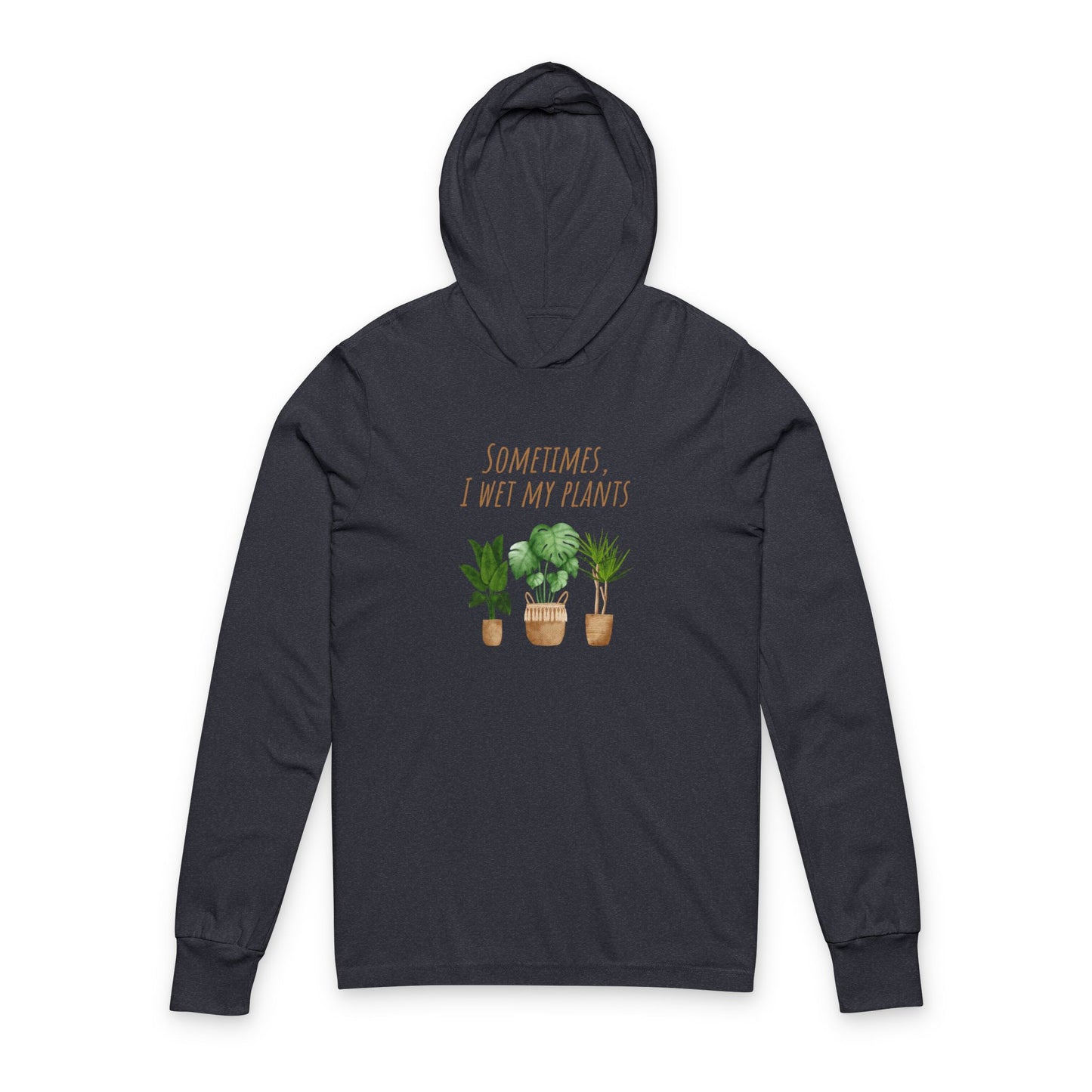 Plant Lover's Unisex Hooded Long Sleeve Tee, Perfect Gift for Gardeners, Cozy Everyday Wear, Plant Enthusiast Apparel, Sustainable Fashion