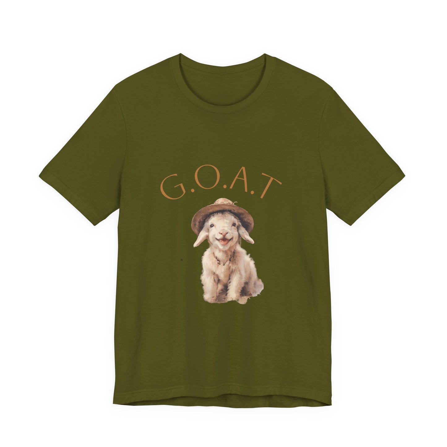 GOAT Short Sleeve Tee - Funny Goat Shirt, Pet Lover Gift, Animal Tee, Cute Casual Wear, Gift for Animal Lovers