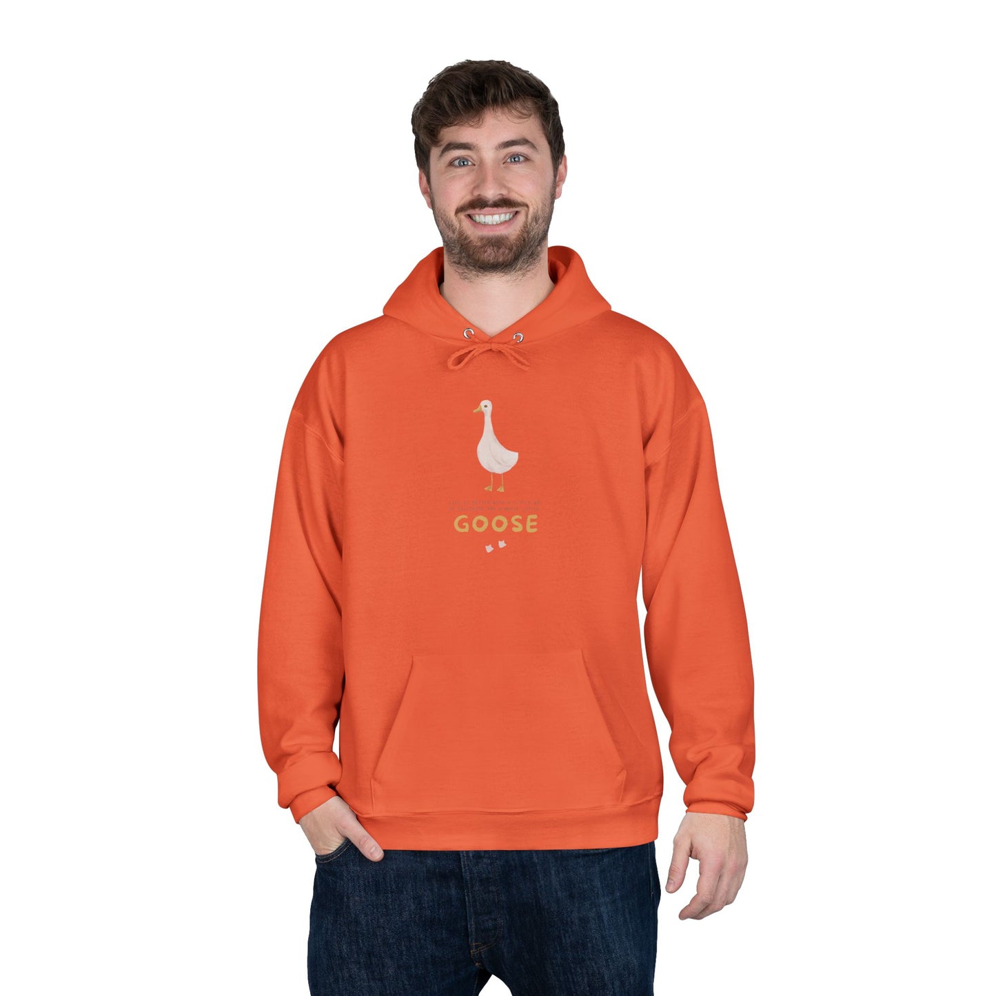 Eco-Friendly Goose Pullover Hoodie | Comfortable & Stylish Sweatshirt for Goose Lovers, Eco-Conscious Gifts, Casual Wear, Unisex Apparel