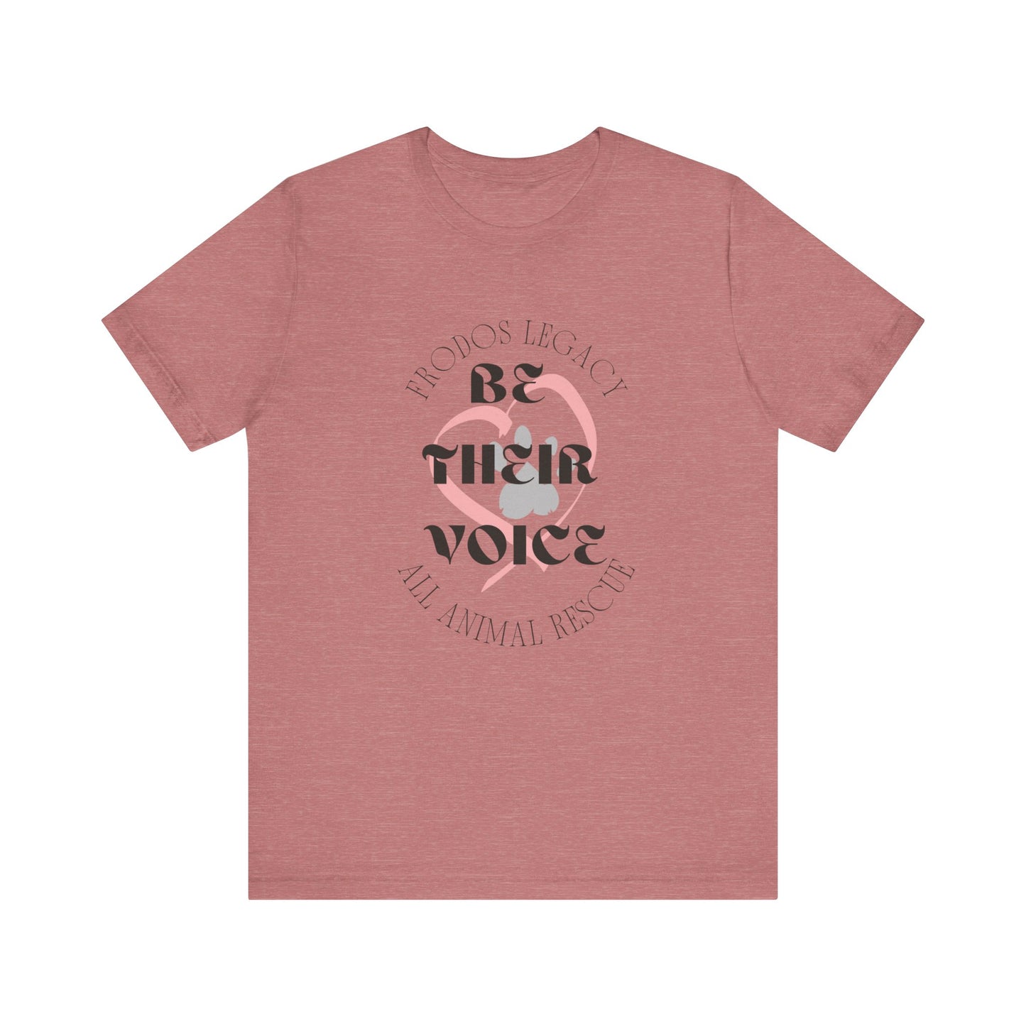 Unisex Animal Rescue Tee, Be Their Voice, Animal Welfare Shirt, Eco-Friendly Fashion, Thoughtful Gift for Animal Lovers