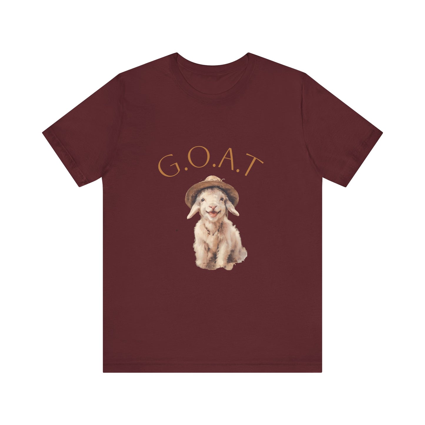 GOAT Short Sleeve Tee - Funny Goat Shirt, Pet Lover Gift, Animal Tee, Cute Casual Wear, Gift for Animal Lovers