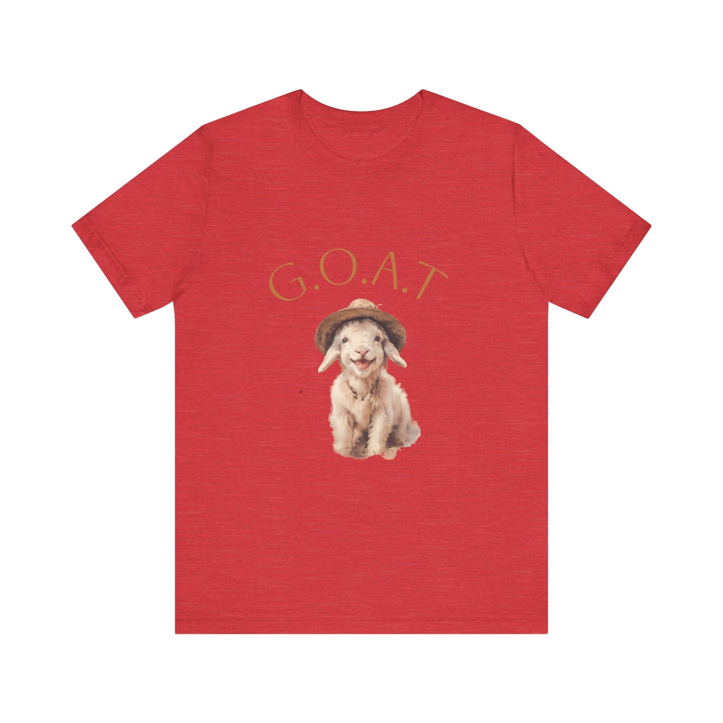 GOAT Short Sleeve Tee - Funny Goat Shirt, Pet Lover Gift, Animal Tee, Cute Casual Wear, Gift for Animal Lovers