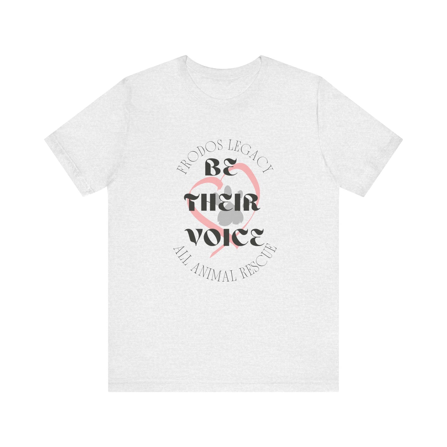 Unisex Animal Rescue Tee, Be Their Voice, Animal Welfare Shirt, Eco-Friendly Fashion, Thoughtful Gift for Animal Lovers
