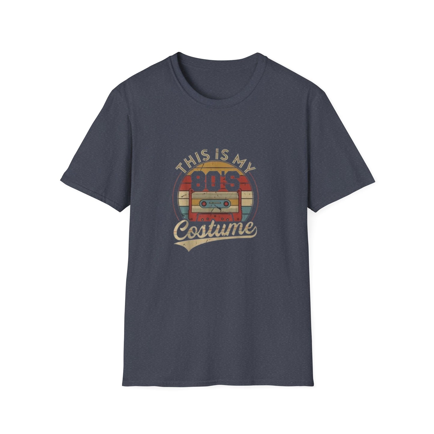 80's Costume T-Shirt, Vintage Style Tee, Retro 80's Apparel, Unisex Softstyle T-Shirt, Perfect for Halloween, 80's Theme Party, Casual Wear