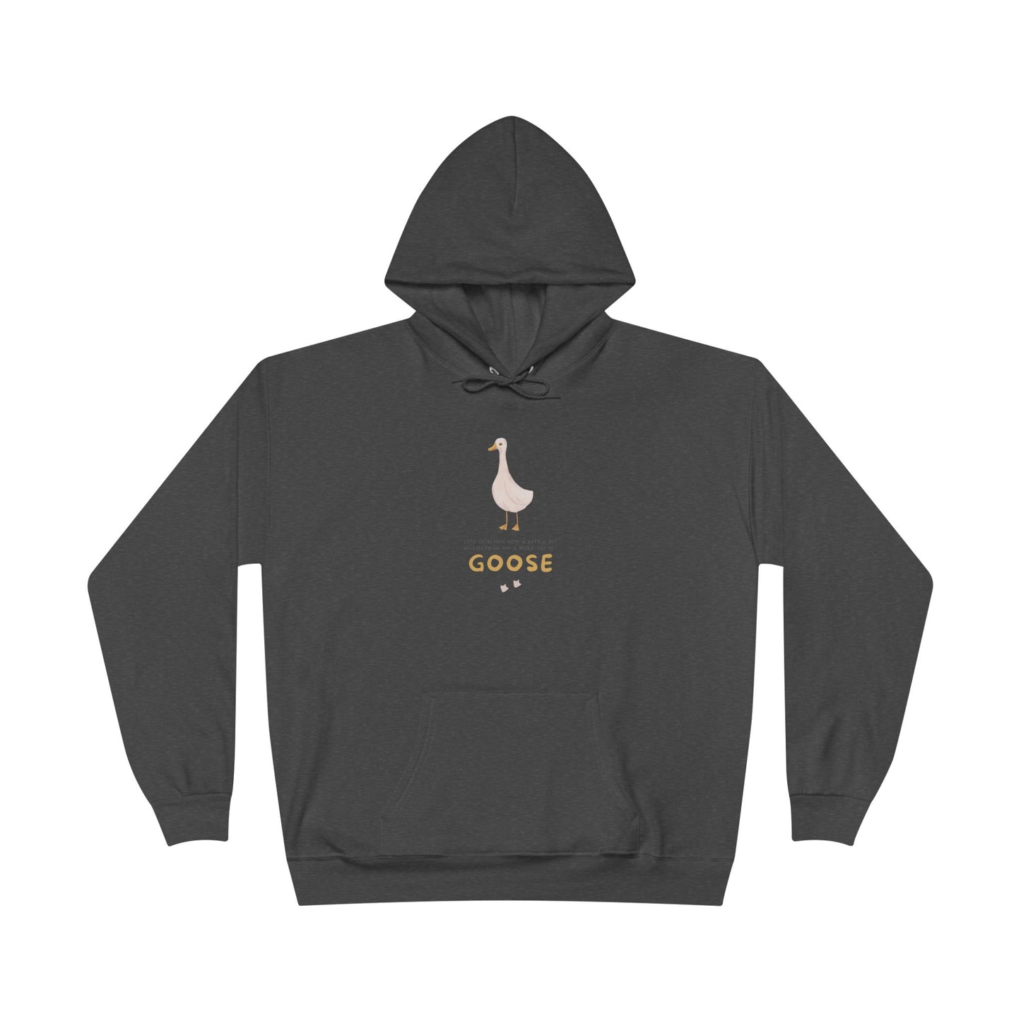 Eco-Friendly Goose Pullover Hoodie | Comfortable & Stylish Sweatshirt for Goose Lovers, Eco-Conscious Gifts, Casual Wear, Unisex Apparel