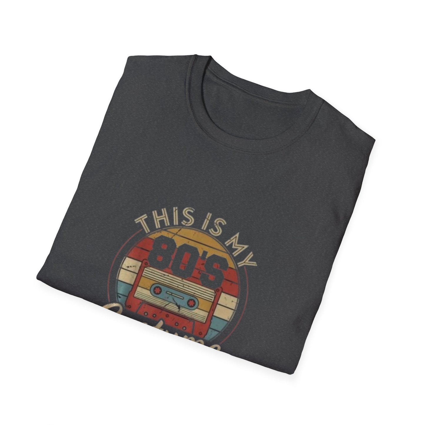 80's Costume T-Shirt, Vintage Style Tee, Retro 80's Apparel, Unisex Softstyle T-Shirt, Perfect for Halloween, 80's Theme Party, Casual Wear