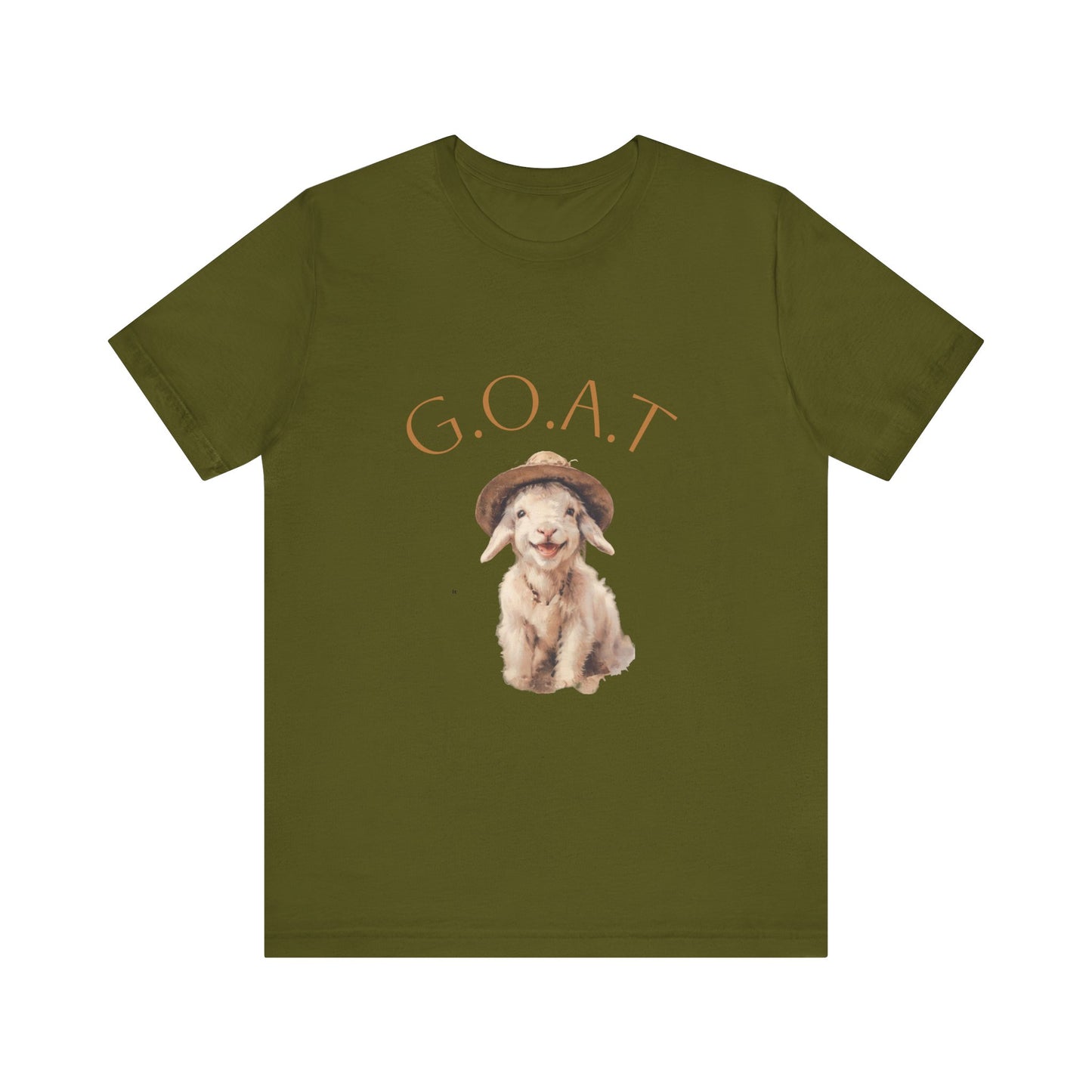 GOAT Short Sleeve Tee - Funny Goat Shirt, Pet Lover Gift, Animal Tee, Cute Casual Wear, Gift for Animal Lovers