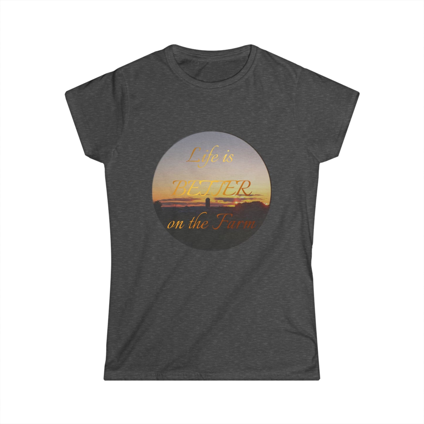 Life is Better on the Farm Women's Softstyle Tee, Farm Life Shirt, Gift for Farmers, Country Living Apparel, Cute Farm Tee, Nature Lover Top