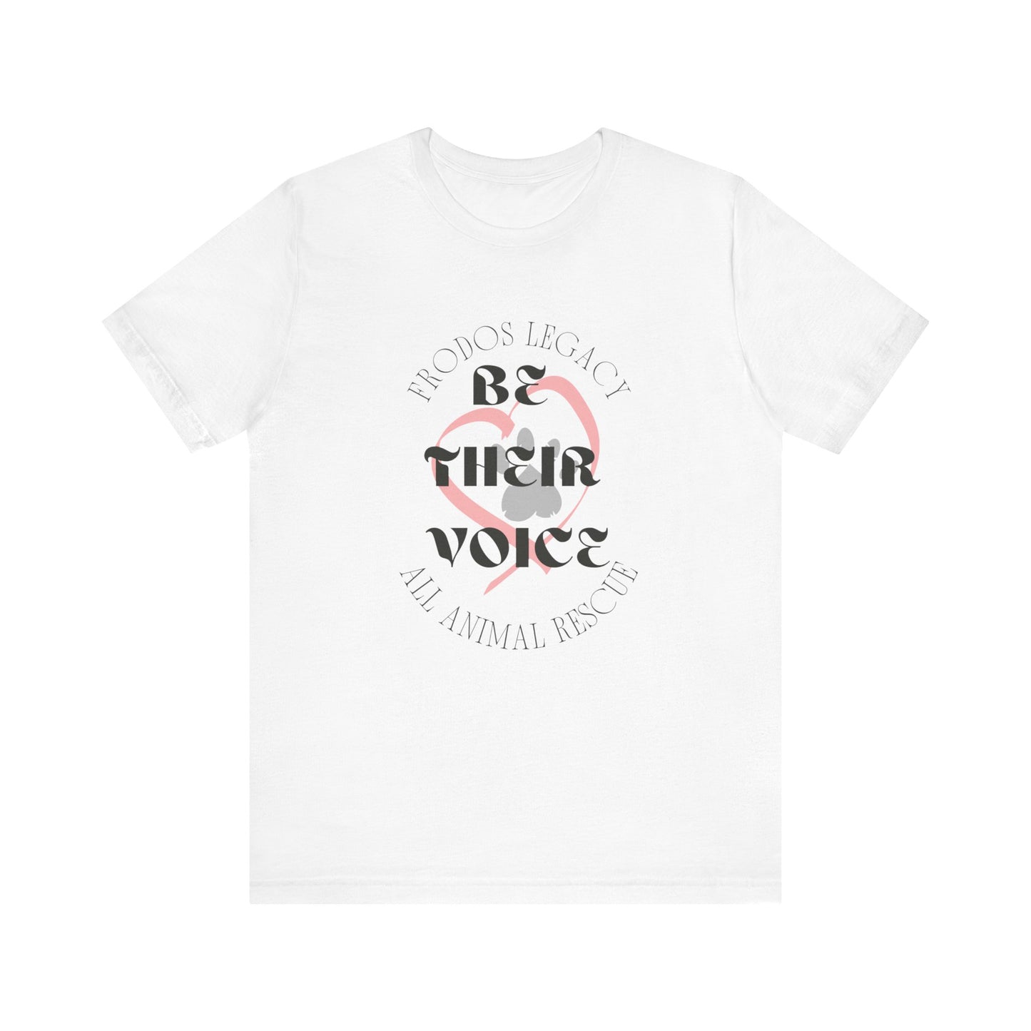 Unisex Animal Rescue Tee, Be Their Voice, Animal Welfare Shirt, Eco-Friendly Fashion, Thoughtful Gift for Animal Lovers