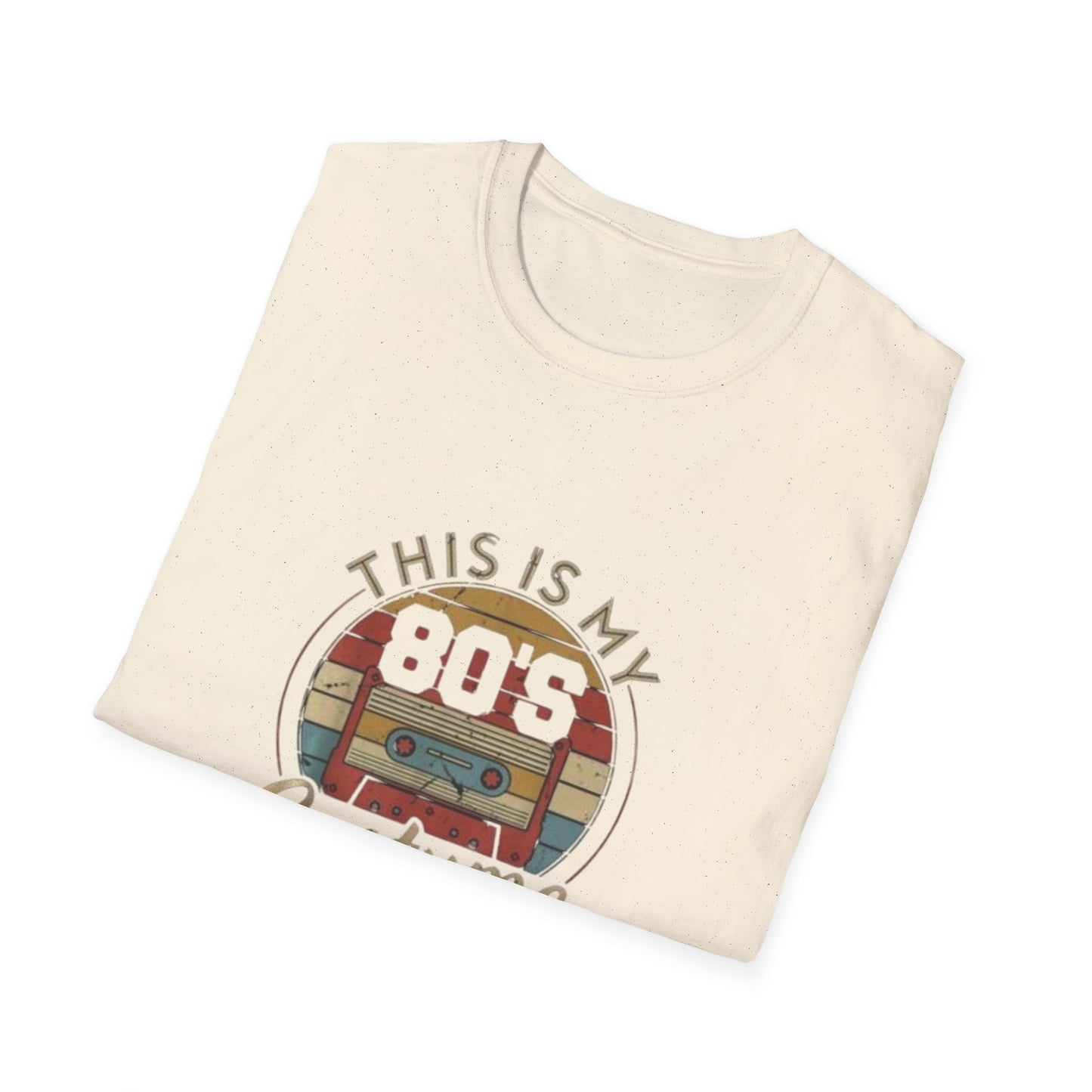 80's Costume T-Shirt, Vintage Style Tee, Retro 80's Apparel, Unisex Softstyle T-Shirt, Perfect for Halloween, 80's Theme Party, Casual Wear