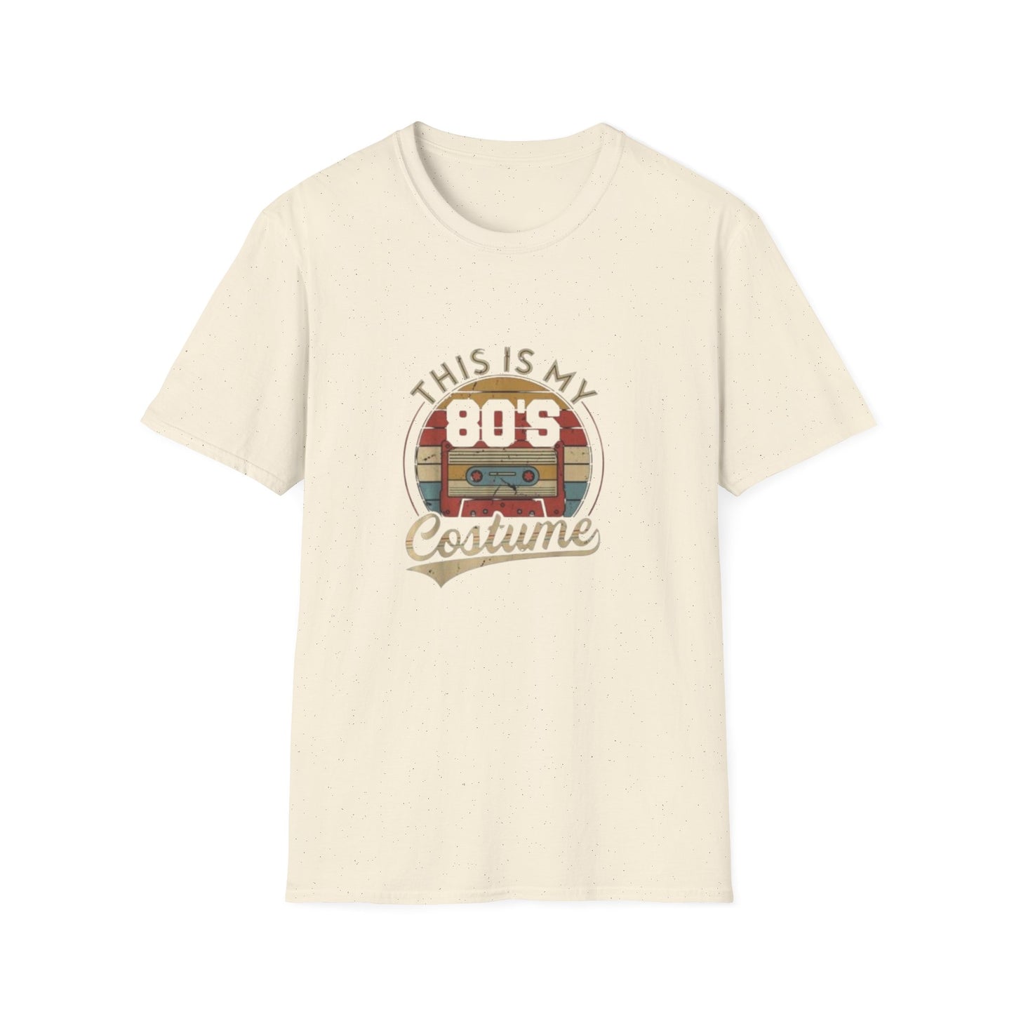 80's Costume T-Shirt, Vintage Style Tee, Retro 80's Apparel, Unisex Softstyle T-Shirt, Perfect for Halloween, 80's Theme Party, Casual Wear