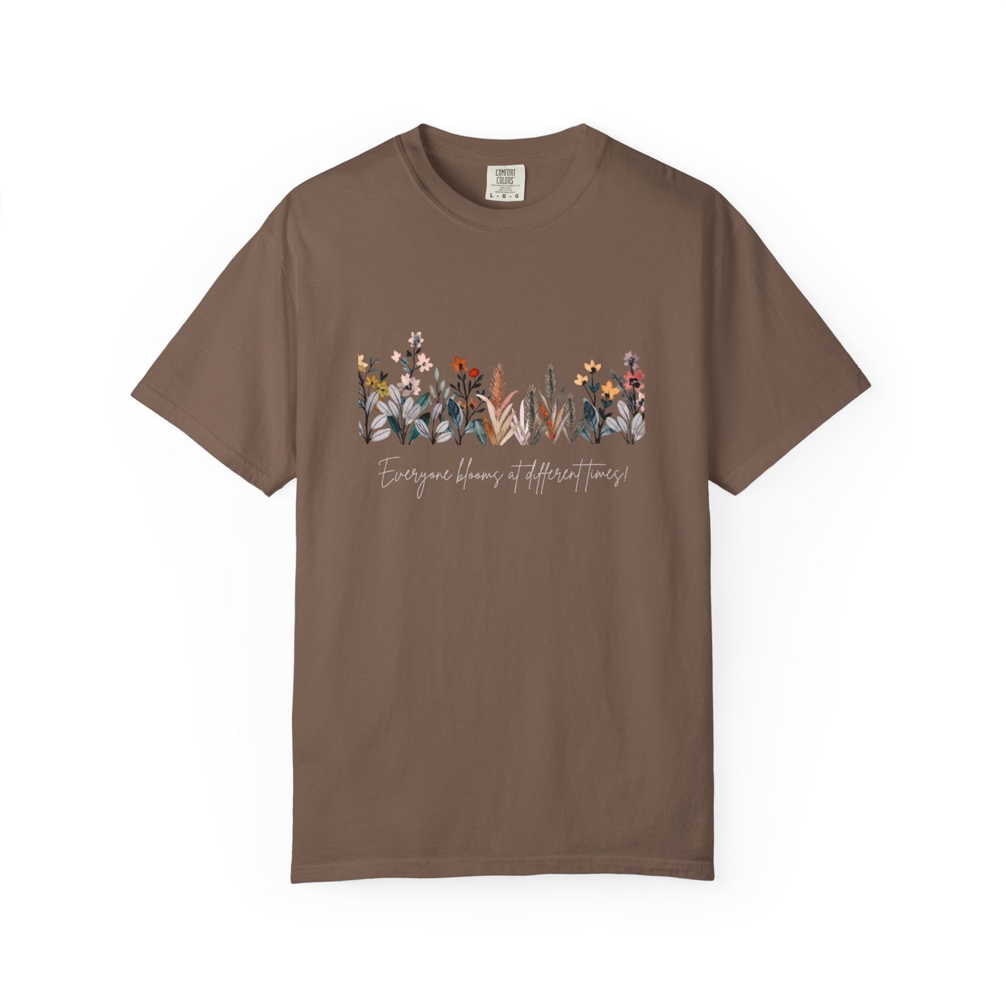Floral Garden Unisex T-shirt, Botanical Tee, Gift for Nature Lovers, Casual Everyday Wear, Eco-Friendly Fashion, Spring Summer Outfit