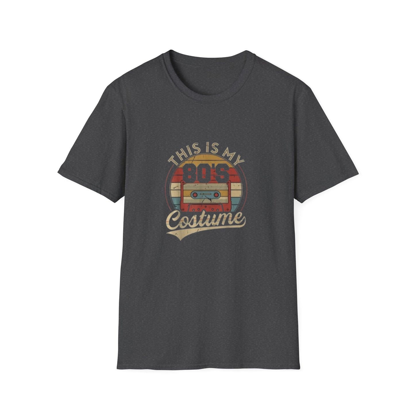 80's Costume T-Shirt, Vintage Style Tee, Retro 80's Apparel, Unisex Softstyle T-Shirt, Perfect for Halloween, 80's Theme Party, Casual Wear