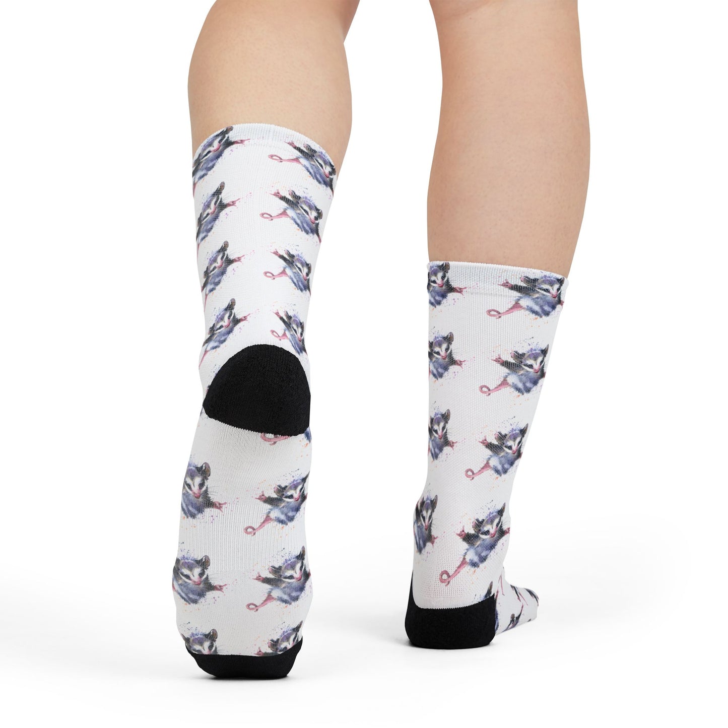 Socks - Fun Opossum Design