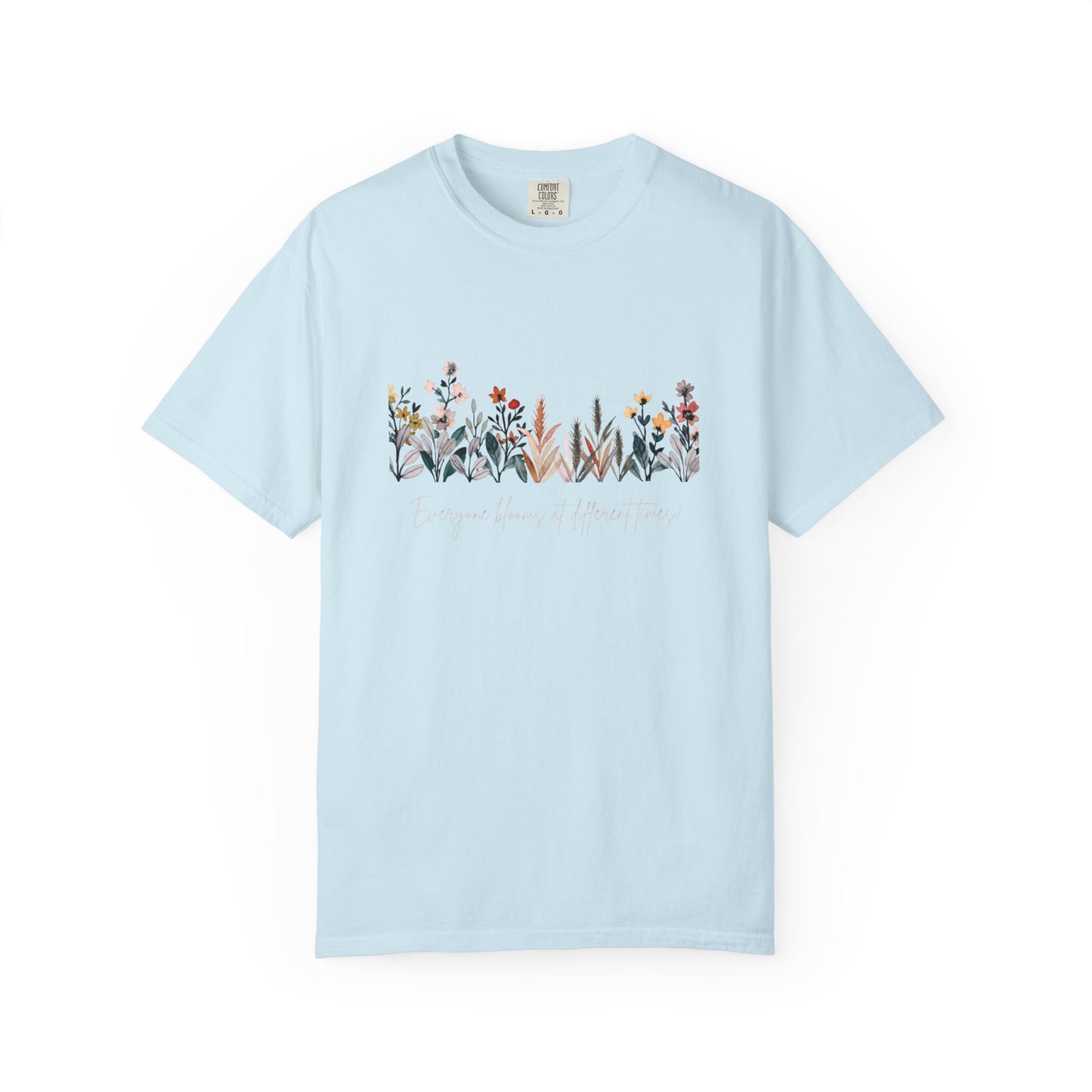 Floral Garden Unisex T-shirt, Botanical Tee, Gift for Nature Lovers, Casual Everyday Wear, Eco-Friendly Fashion, Spring Summer Outfit