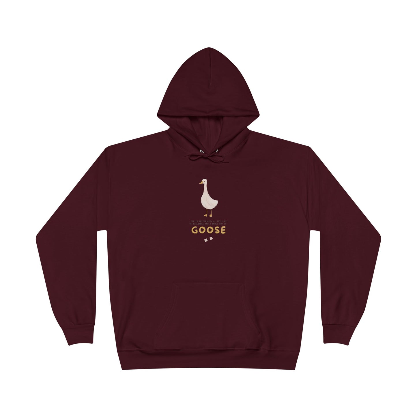 Eco-Friendly Goose Pullover Hoodie | Comfortable & Stylish Sweatshirt for Goose Lovers, Eco-Conscious Gifts, Casual Wear, Unisex Apparel