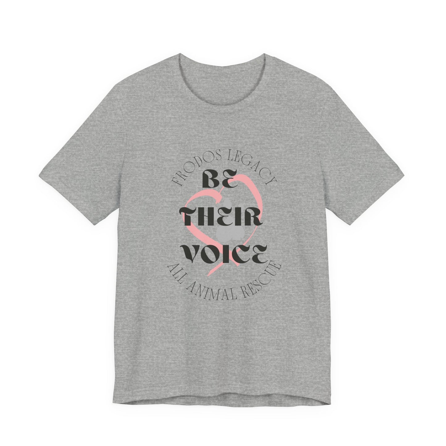 Unisex Animal Rescue Tee, Be Their Voice, Animal Welfare Shirt, Eco-Friendly Fashion, Thoughtful Gift for Animal Lovers