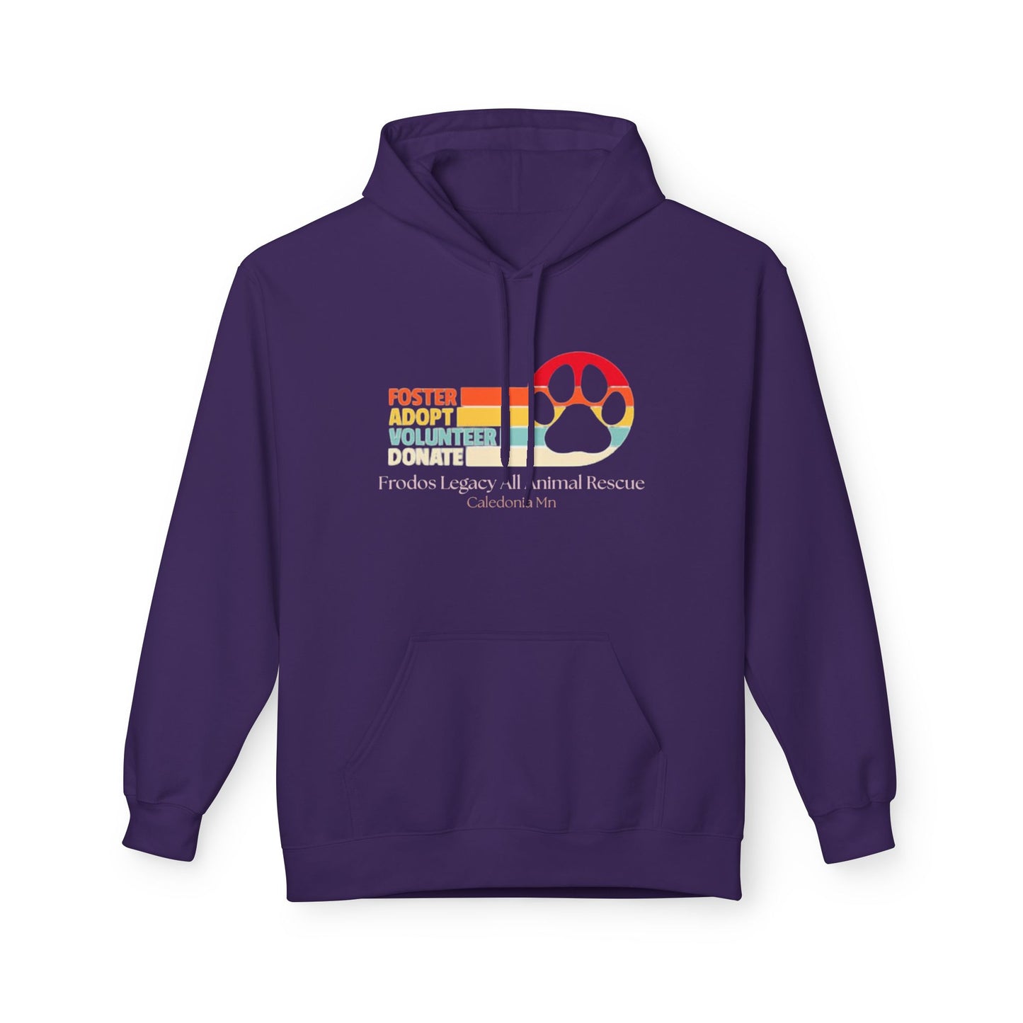 Foster Volunteer Hoodie, Cozy Fleece Sweatshirt for Animal Lovers, Pet Adoption Support, Gift for Volunteers, Fundraiser Apparel