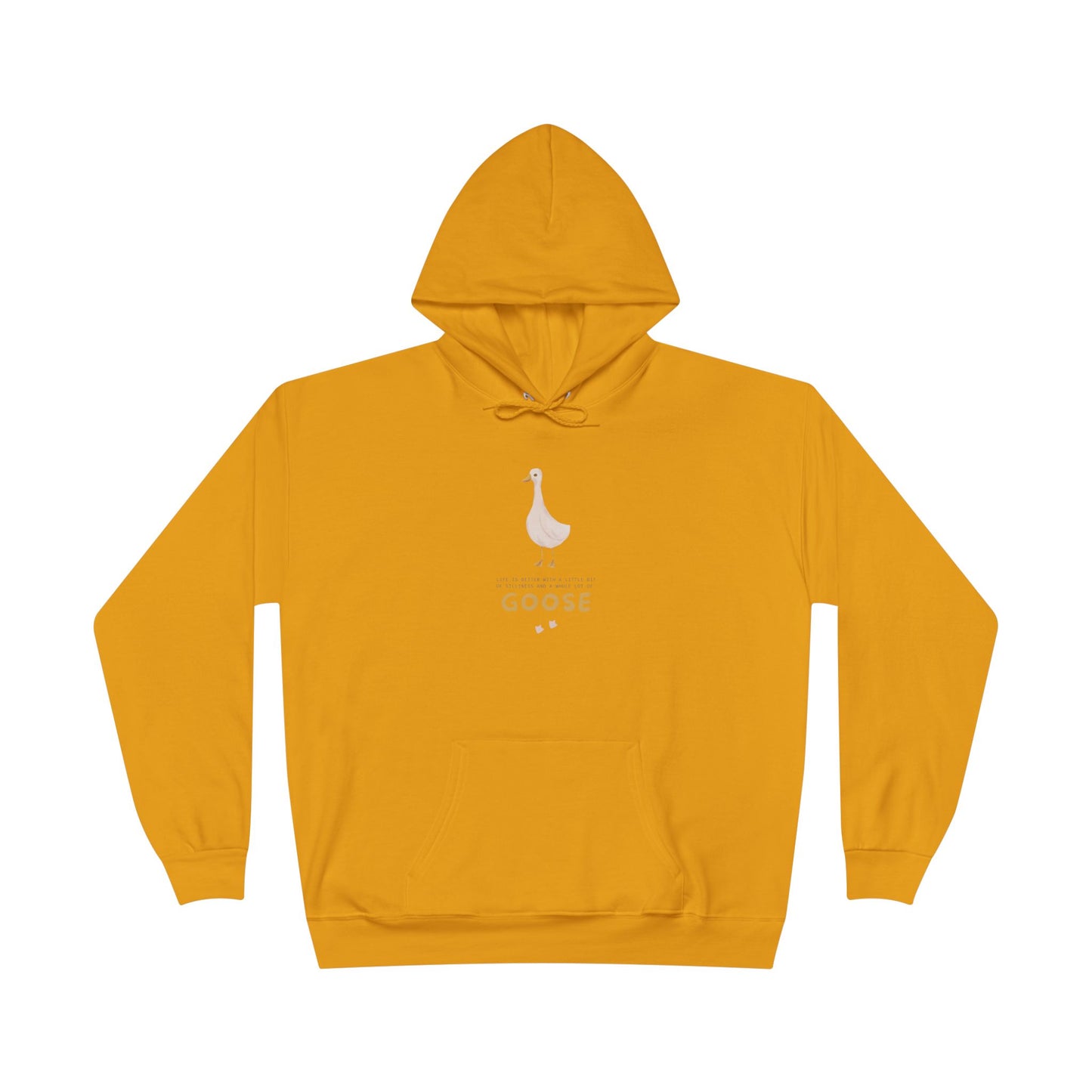 Eco-Friendly Goose Pullover Hoodie | Comfortable & Stylish Sweatshirt for Goose Lovers, Eco-Conscious Gifts, Casual Wear, Unisex Apparel
