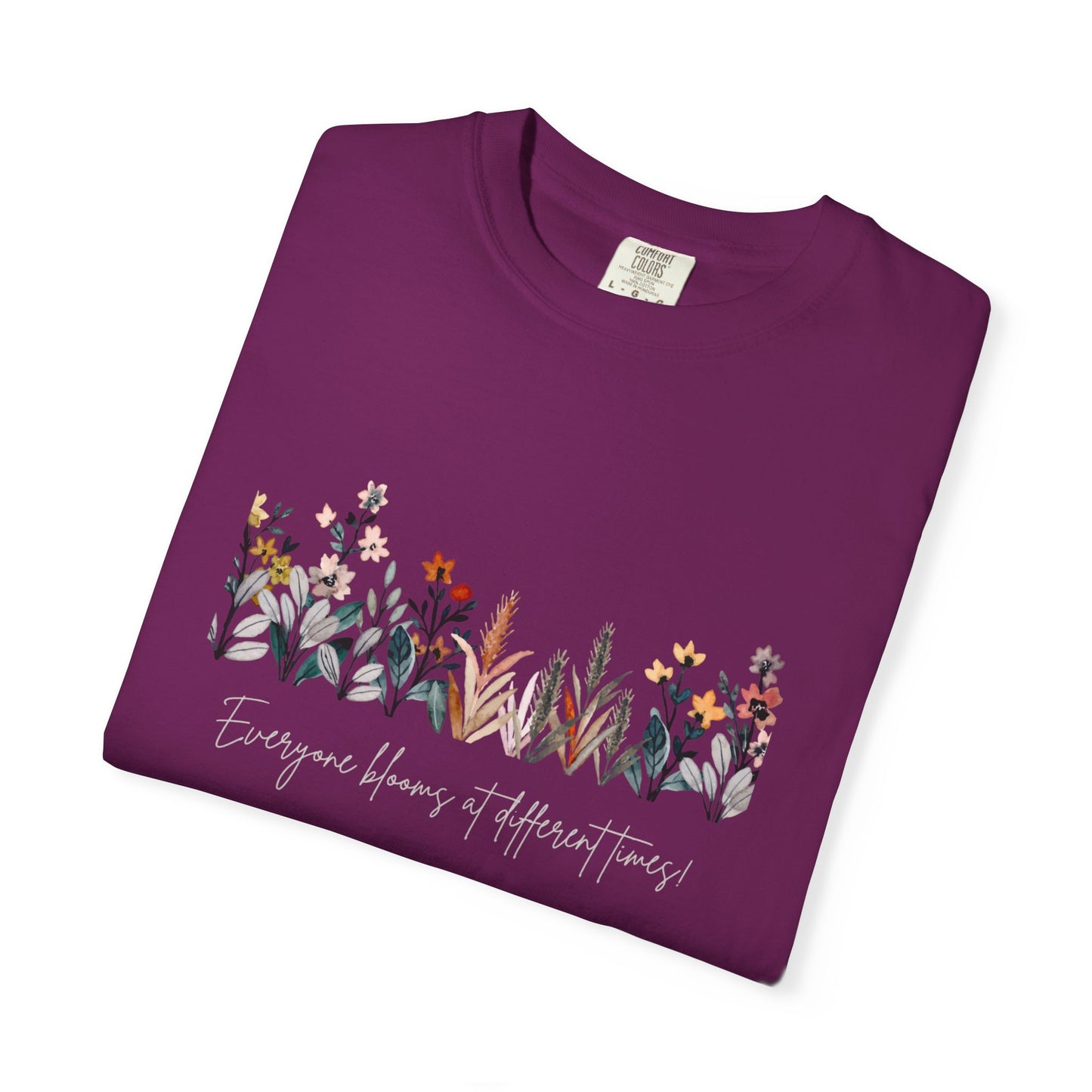 Floral Garden Unisex T-shirt, Botanical Tee, Gift for Nature Lovers, Casual Everyday Wear, Eco-Friendly Fashion, Spring Summer Outfit