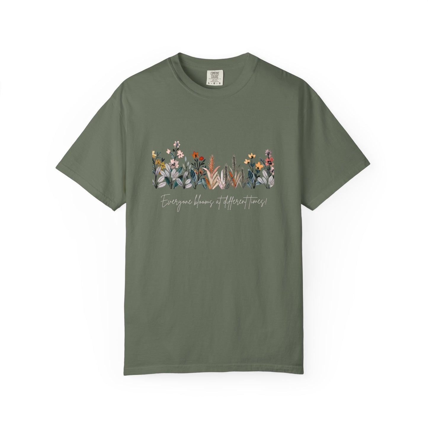 Floral Garden Unisex T-shirt, Botanical Tee, Gift for Nature Lovers, Casual Everyday Wear, Eco-Friendly Fashion, Spring Summer Outfit