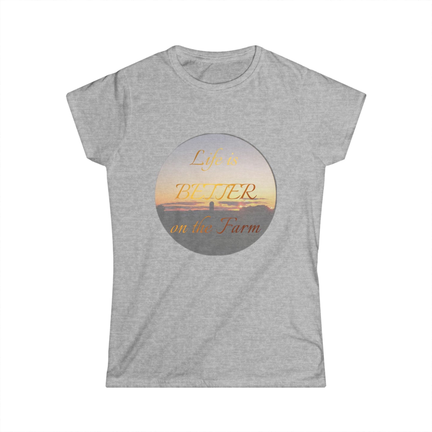 Life is Better on the Farm Women's Softstyle Tee, Farm Life Shirt, Gift for Farmers, Country Living Apparel, Cute Farm Tee, Nature Lover Top
