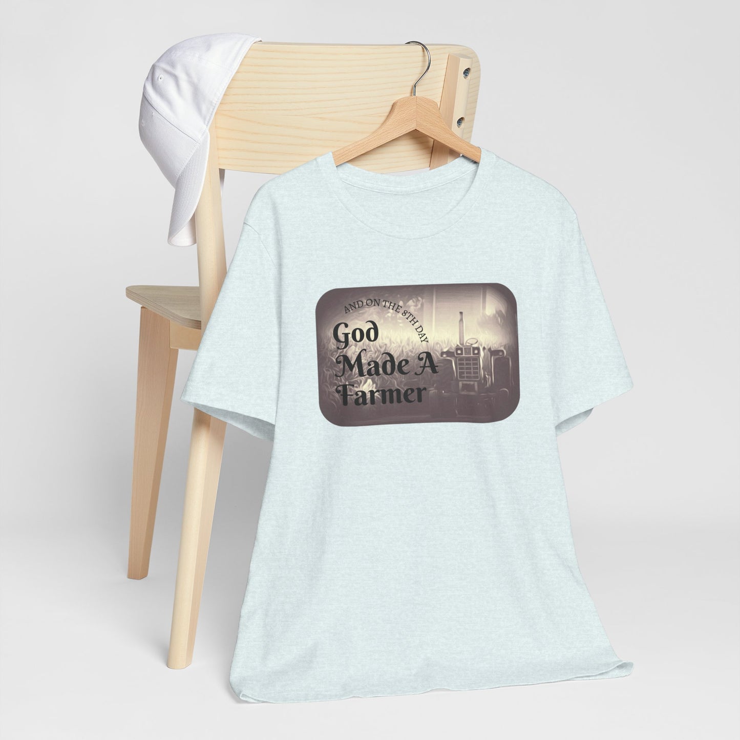 God Made a Farmer Tee, Unisex Jersey Tee, Gift for Farmers, Country Lifestyle Shirt, Inspirational Quote T-Shirt, Farm Life Apparel