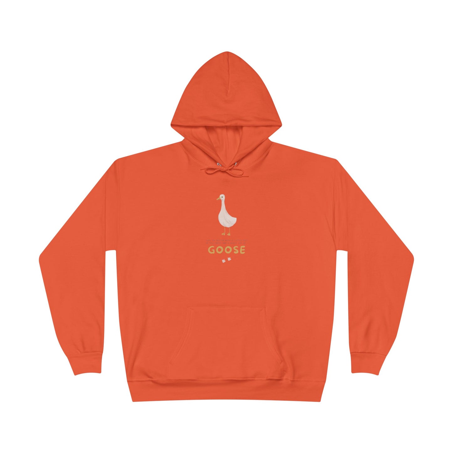 Eco-Friendly Goose Pullover Hoodie | Comfortable & Stylish Sweatshirt for Goose Lovers, Eco-Conscious Gifts, Casual Wear, Unisex Apparel