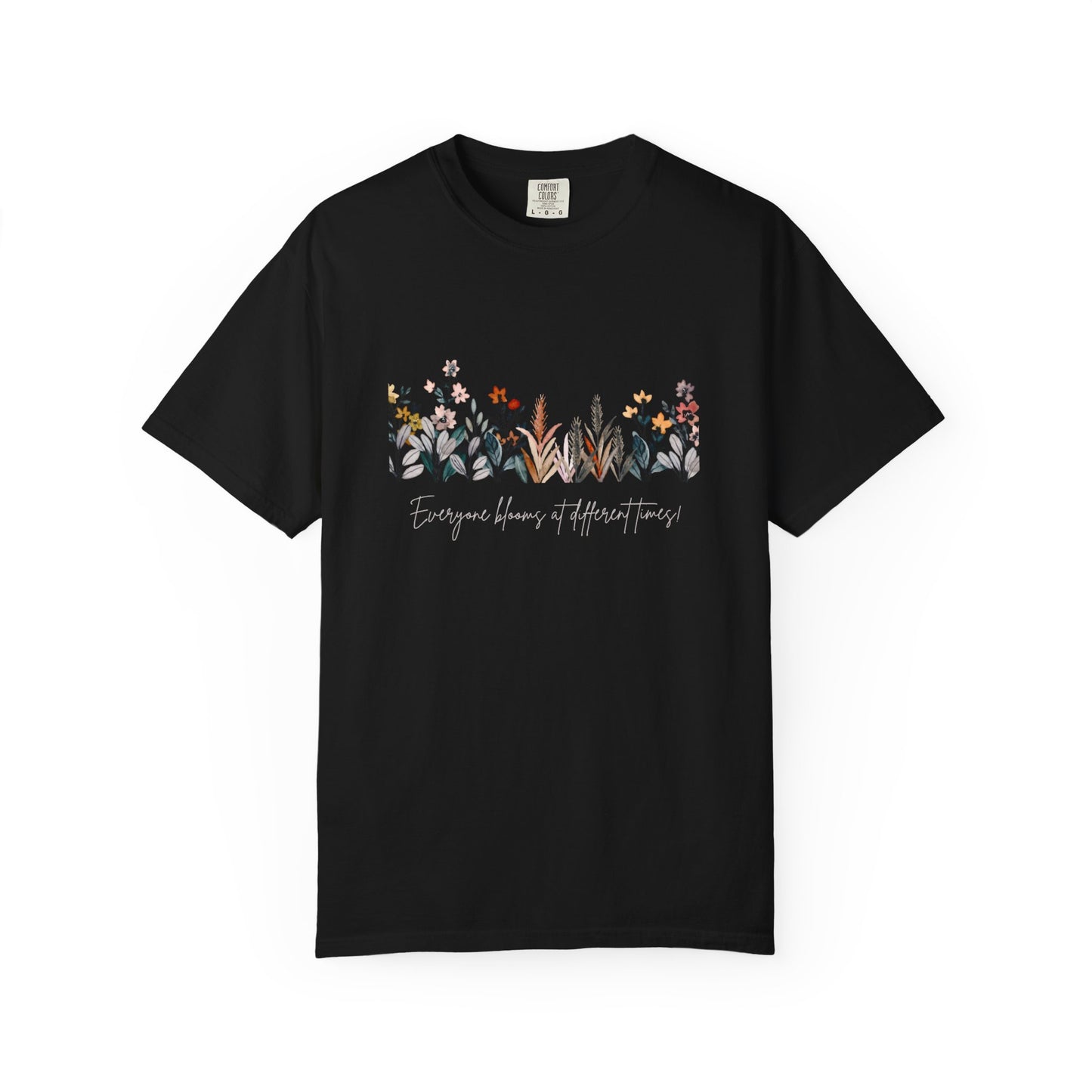 Floral Garden Unisex T-shirt, Botanical Tee, Gift for Nature Lovers, Casual Everyday Wear, Eco-Friendly Fashion, Spring Summer Outfit