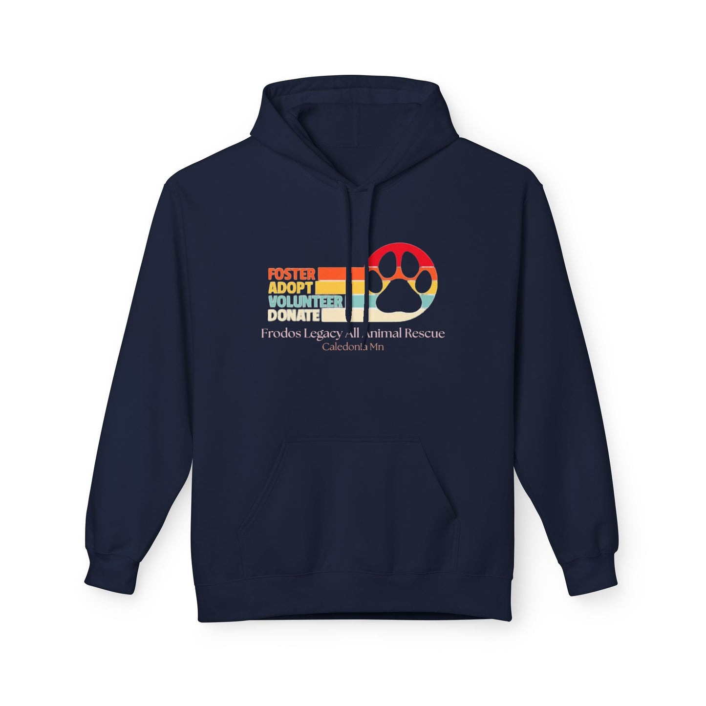 Foster Volunteer Hoodie, Cozy Fleece Sweatshirt for Animal Lovers, Pet Adoption Support, Gift for Volunteers, Fundraiser Apparel