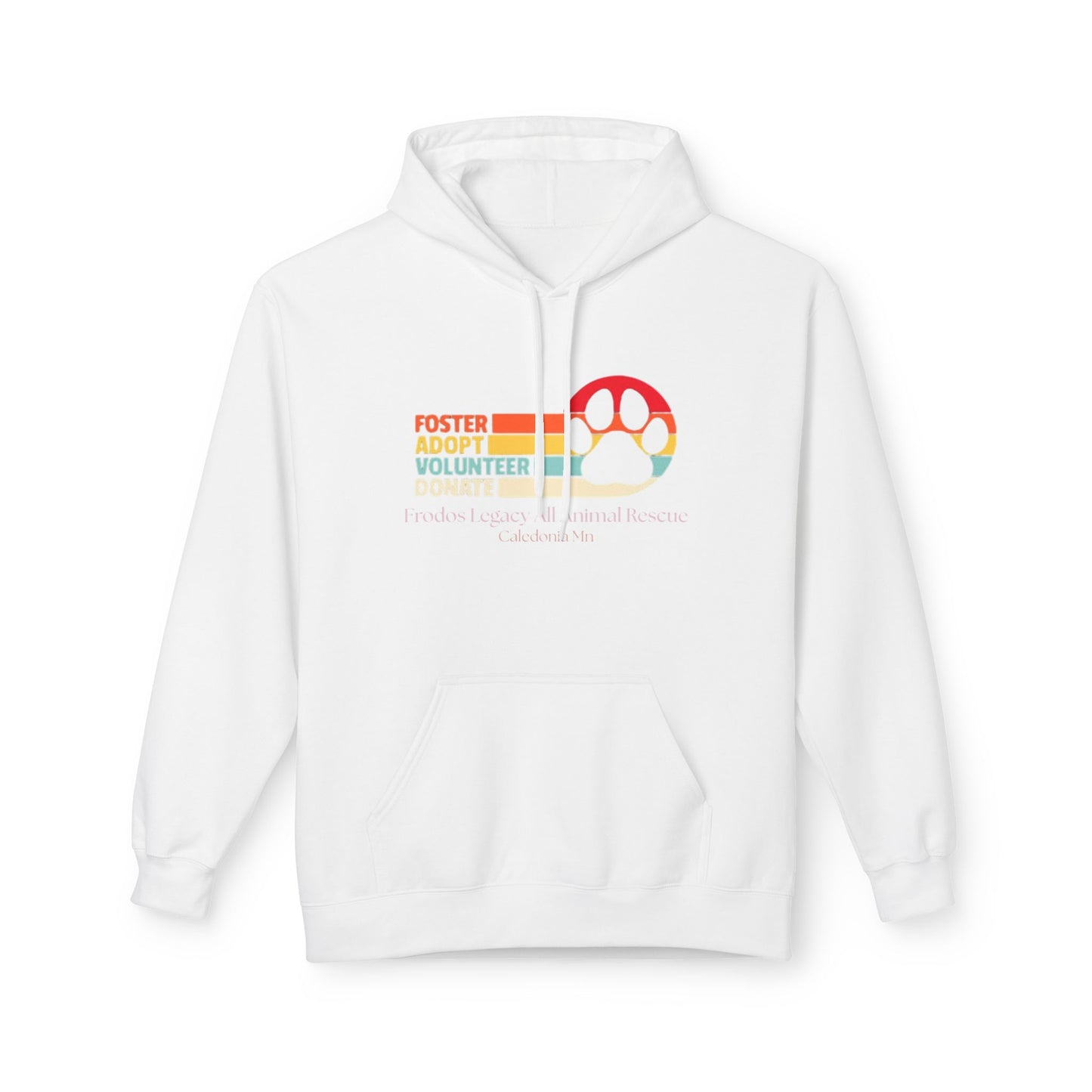 Foster Volunteer Hoodie, Cozy Fleece Sweatshirt for Animal Lovers, Pet Adoption Support, Gift for Volunteers, Fundraiser Apparel
