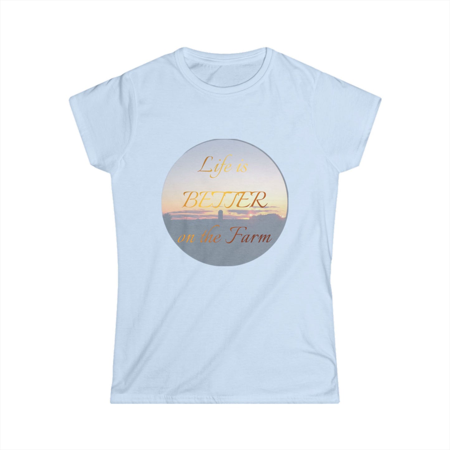 Life is Better on the Farm Women's Softstyle Tee, Farm Life Shirt, Gift for Farmers, Country Living Apparel, Cute Farm Tee, Nature Lover Top