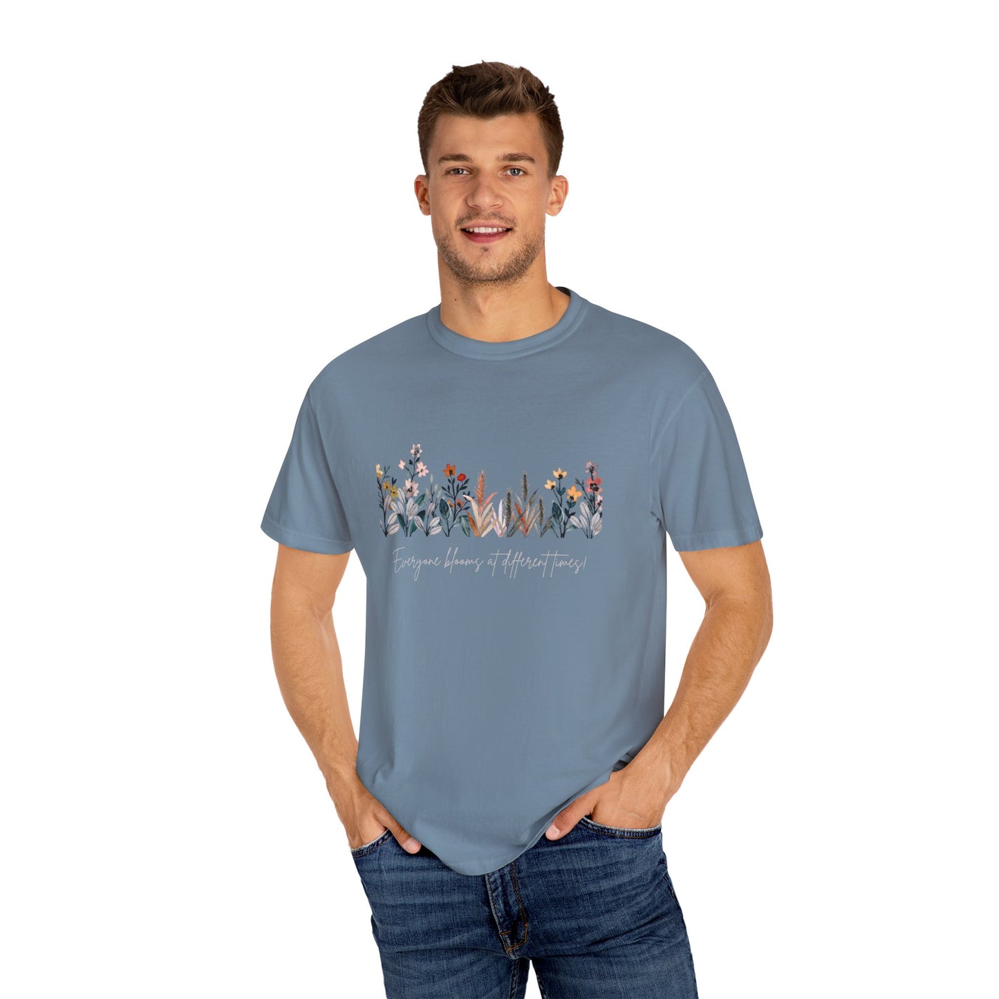 Floral Garden Unisex T-shirt, Botanical Tee, Gift for Nature Lovers, Casual Everyday Wear, Eco-Friendly Fashion, Spring Summer Outfit