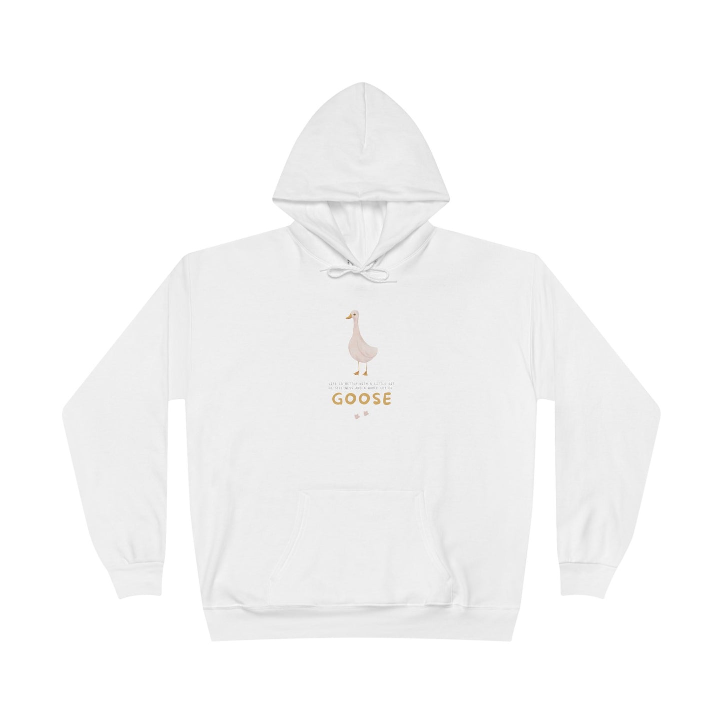 Eco-Friendly Goose Pullover Hoodie | Comfortable & Stylish Sweatshirt for Goose Lovers, Eco-Conscious Gifts, Casual Wear, Unisex Apparel