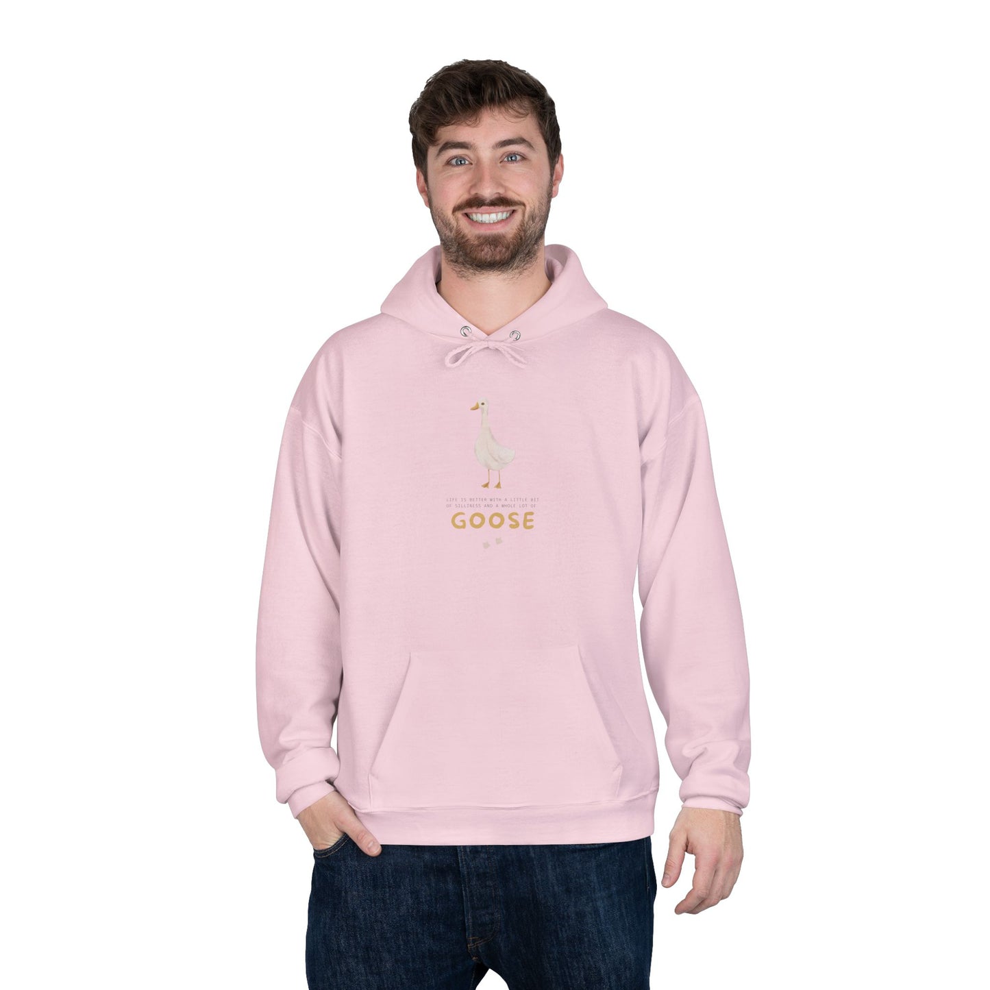 Eco-Friendly Goose Pullover Hoodie | Comfortable & Stylish Sweatshirt for Goose Lovers, Eco-Conscious Gifts, Casual Wear, Unisex Apparel