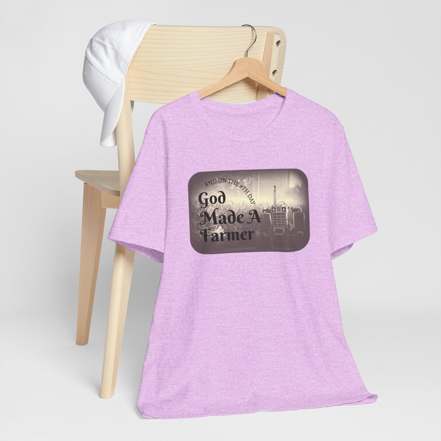 God Made a Farmer Tee, Unisex Jersey Tee, Gift for Farmers, Country Lifestyle Shirt, Inspirational Quote T-Shirt, Farm Life Apparel