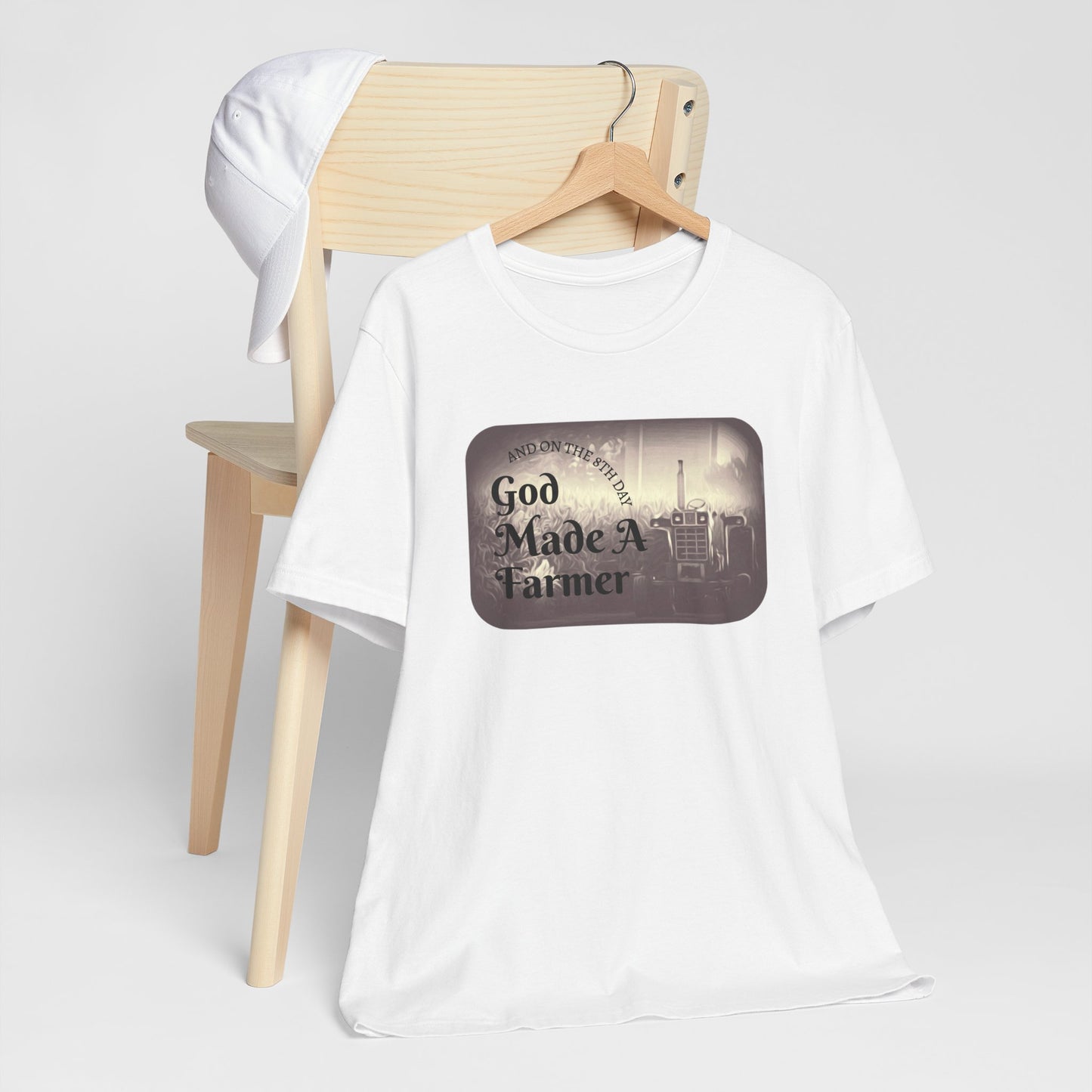 God Made a Farmer Tee, Unisex Jersey Tee, Gift for Farmers, Country Lifestyle Shirt, Inspirational Quote T-Shirt, Farm Life Apparel