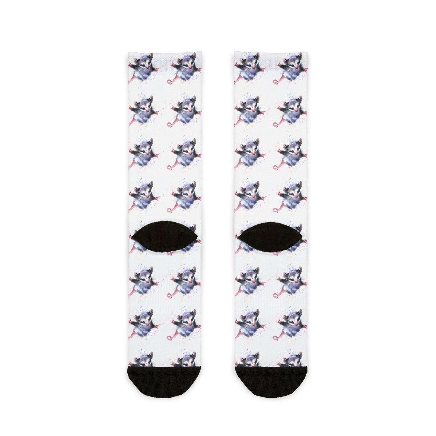 Socks - Fun Opossum Design