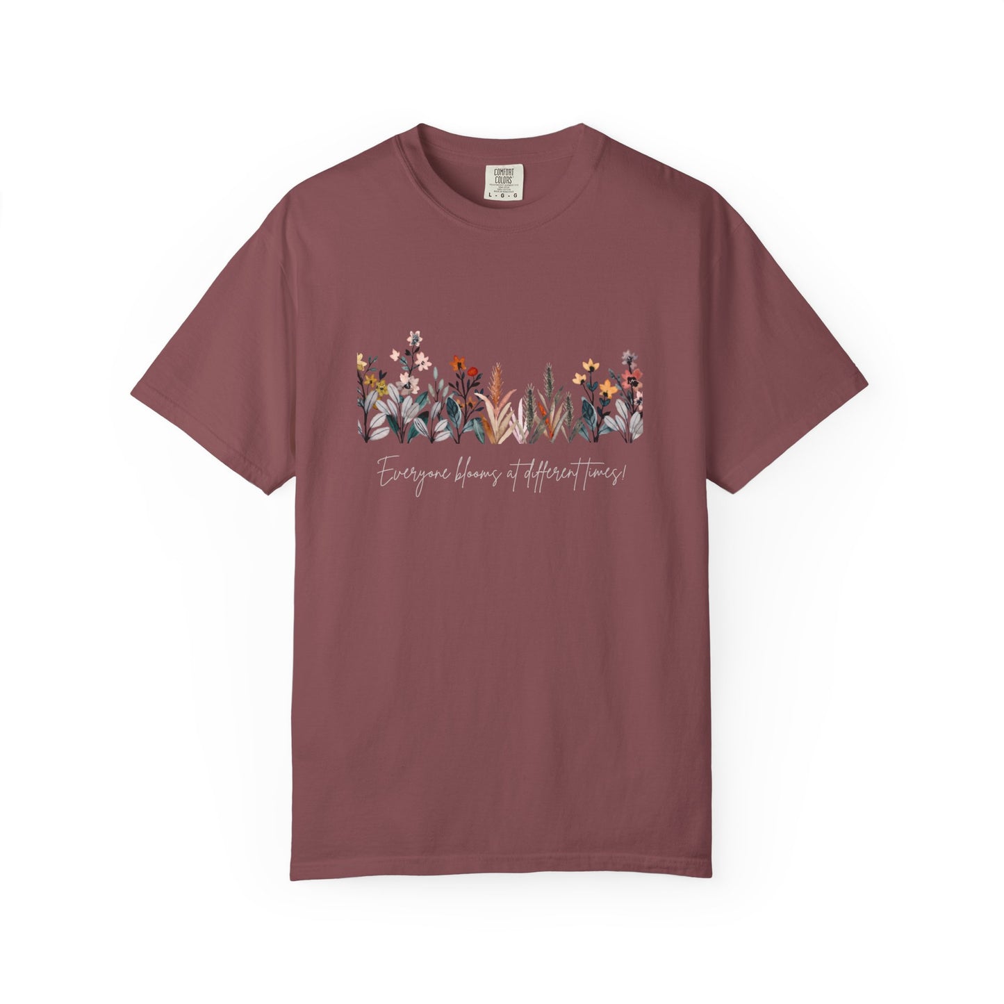Floral Garden Unisex T-shirt, Botanical Tee, Gift for Nature Lovers, Casual Everyday Wear, Eco-Friendly Fashion, Spring Summer Outfit