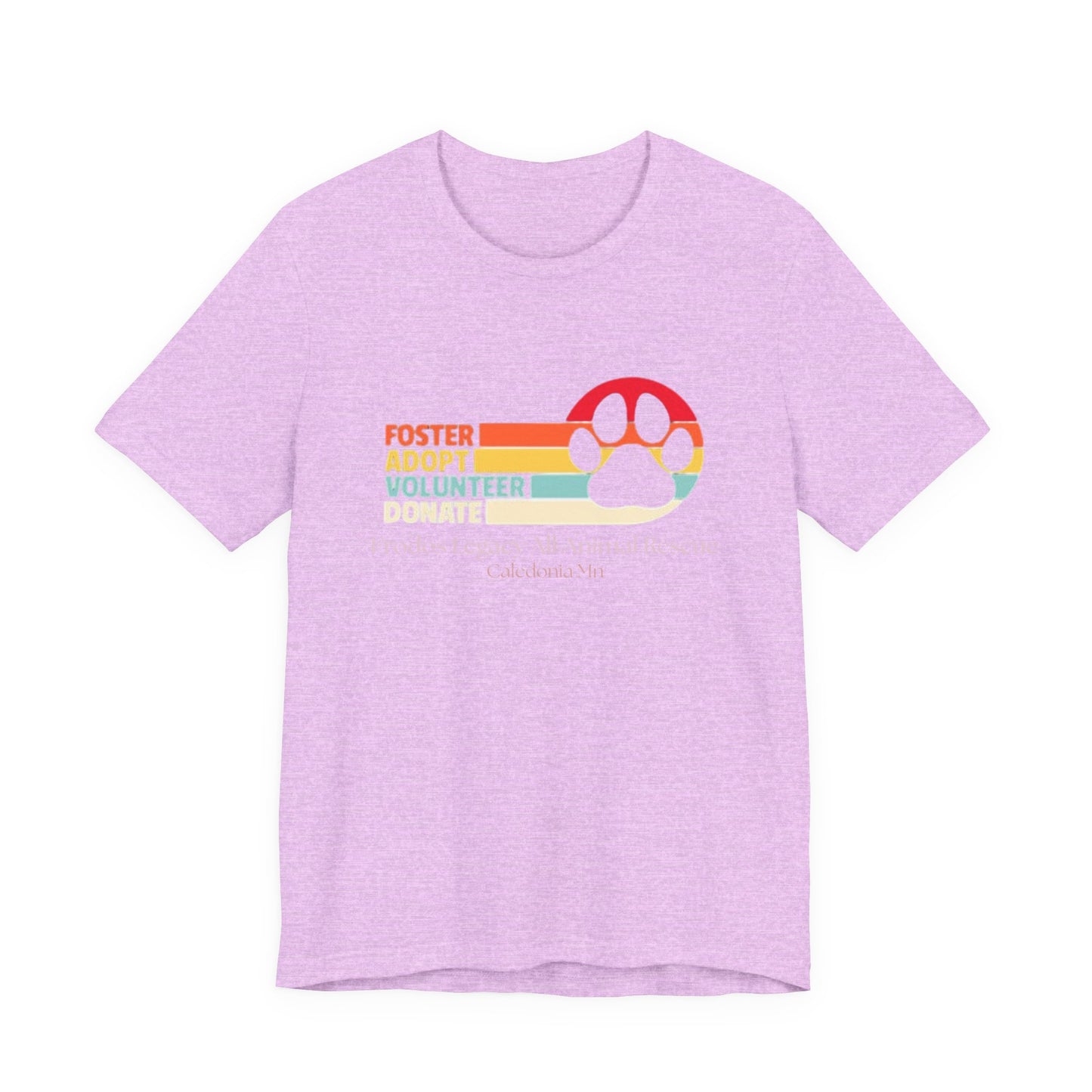 Foster Adopt Volunteer Tee, Animal Rescue Shirt, Awareness Apparel, Pet Adoption Gift, Unisex Short Sleeve Tee