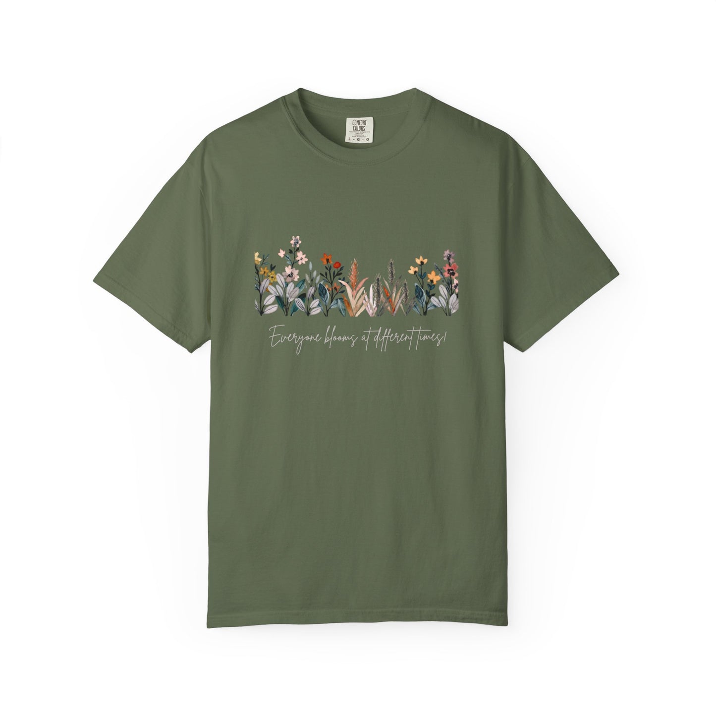 Floral Garden Unisex T-shirt, Botanical Tee, Gift for Nature Lovers, Casual Everyday Wear, Eco-Friendly Fashion, Spring Summer Outfit