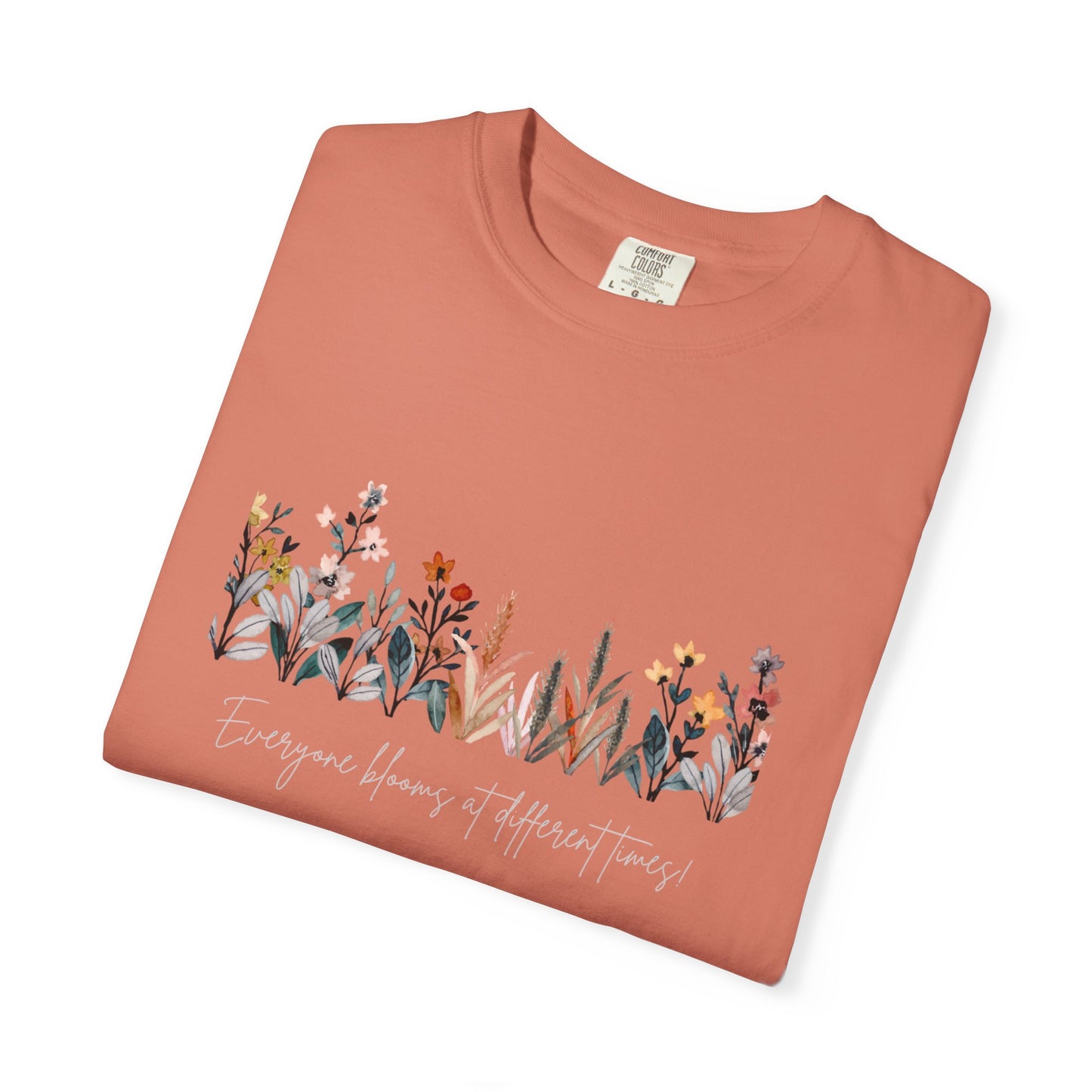 Floral Garden Unisex T-shirt, Botanical Tee, Gift for Nature Lovers, Casual Everyday Wear, Eco-Friendly Fashion, Spring Summer Outfit